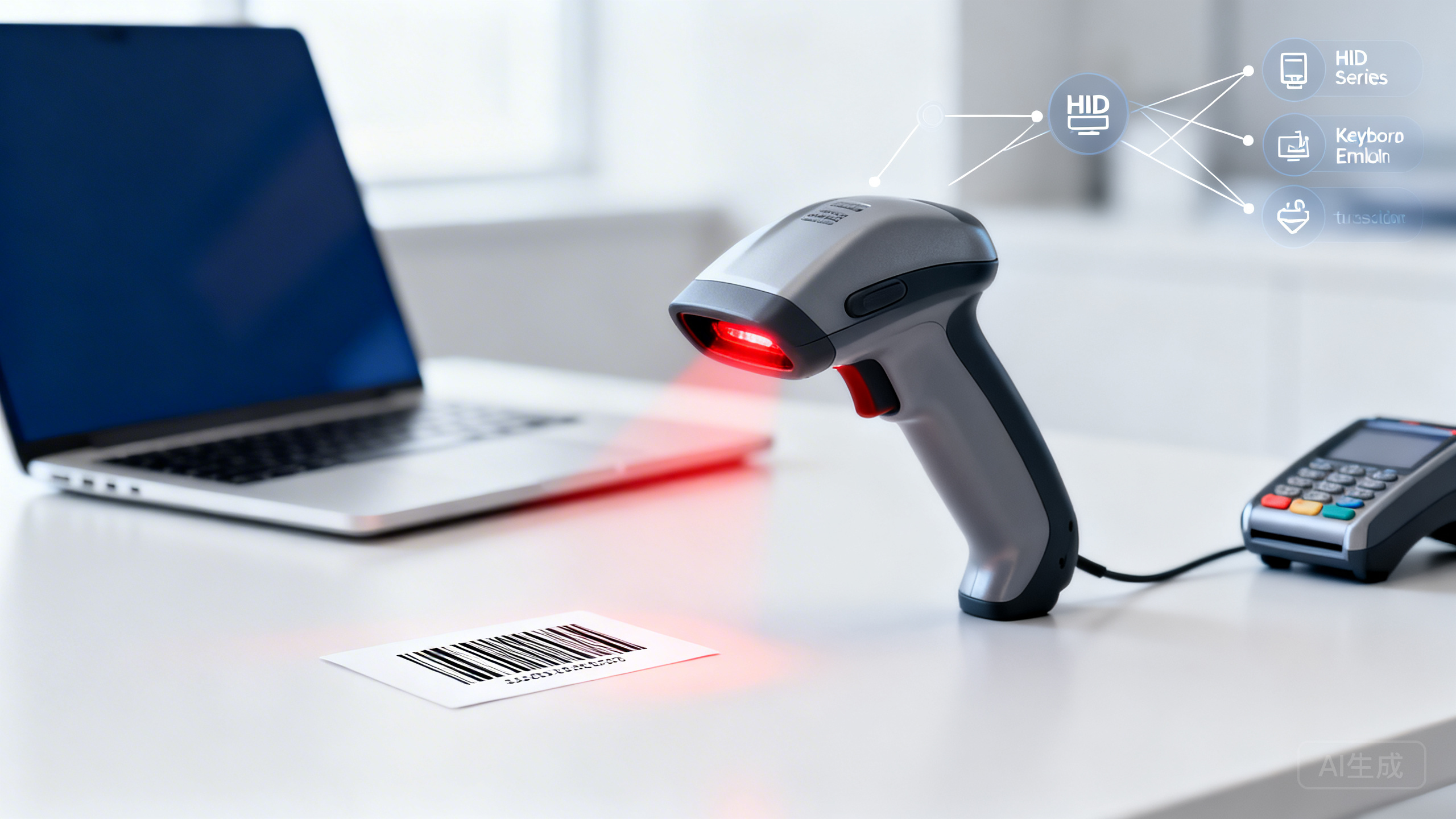 商家助手条码枪（扫描枪）扫不出码/一扫就乱跳字符怎么解决？HID/串口模式切换、键盘仿真设置与输入法冲突排障教程