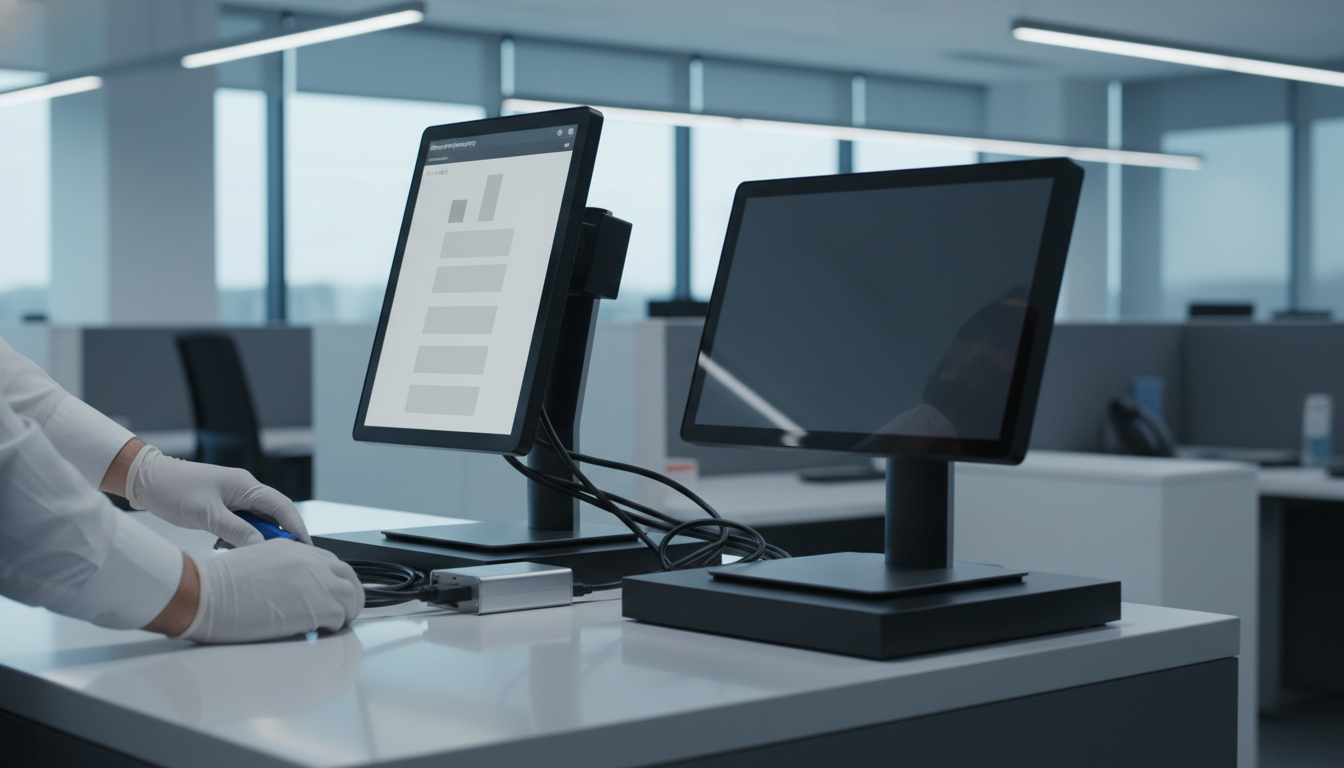 商家助手客显屏/副屏不显示金额或黑屏如何处理？连接方式、显示模式设置与驱动冲突排查教程