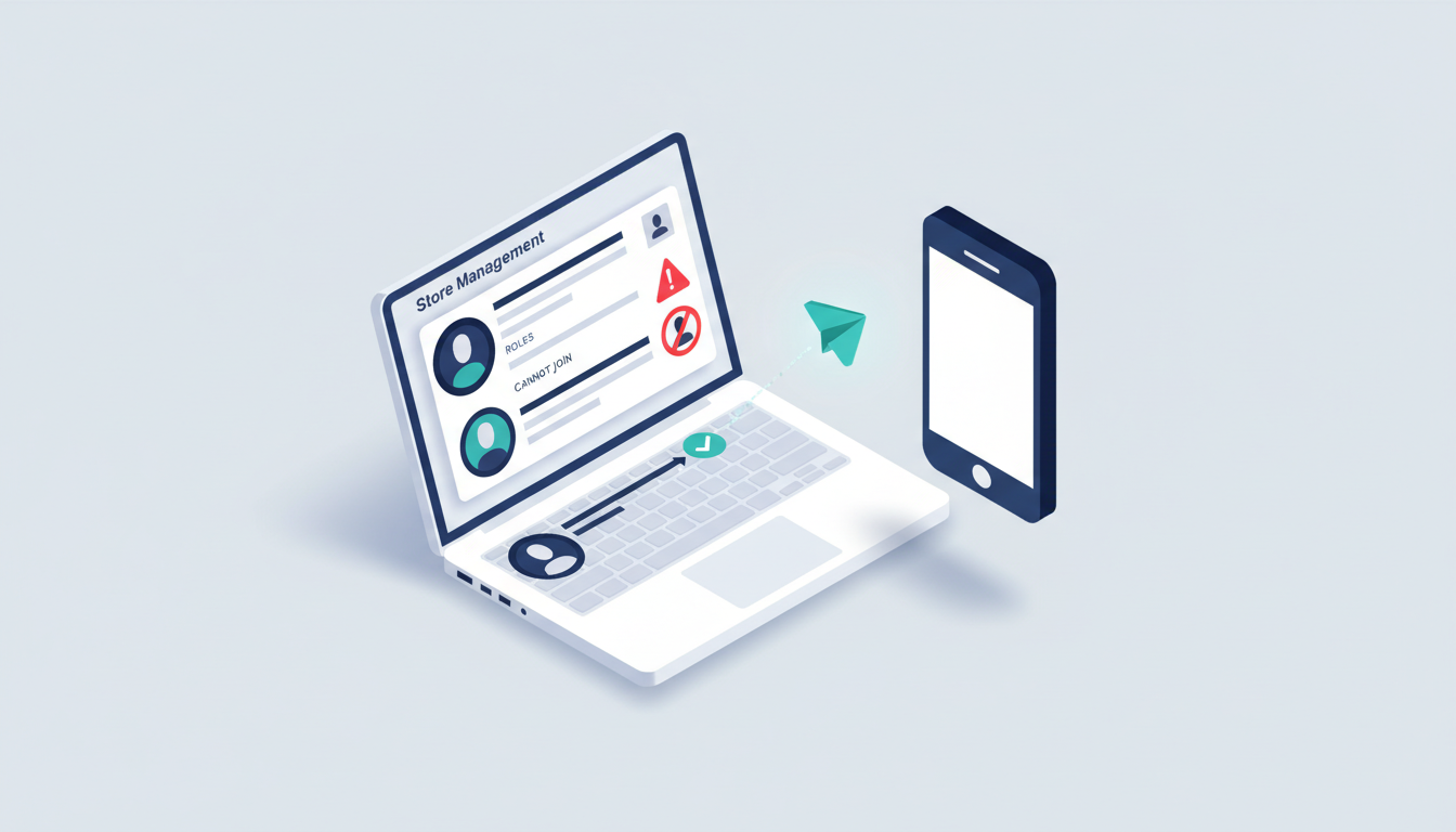 商家助手添加店员/收银员失败（手机号已注册或无法加入门店）怎么解决？员工账号绑定、角色权限分配与门店邀请流程教程