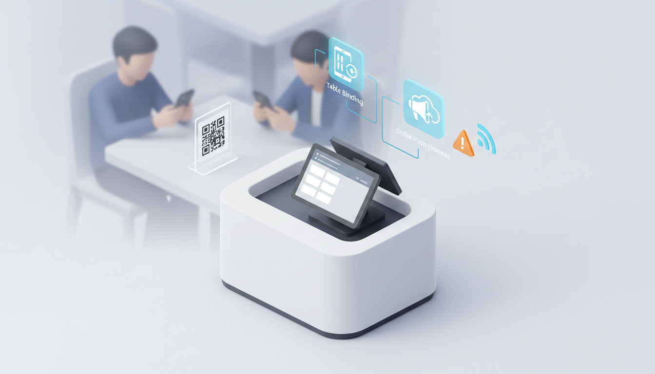 商家助手桌码点单后收银台看不到订单怎么排查？桌台绑定、菜品同步与推单通道修复教程