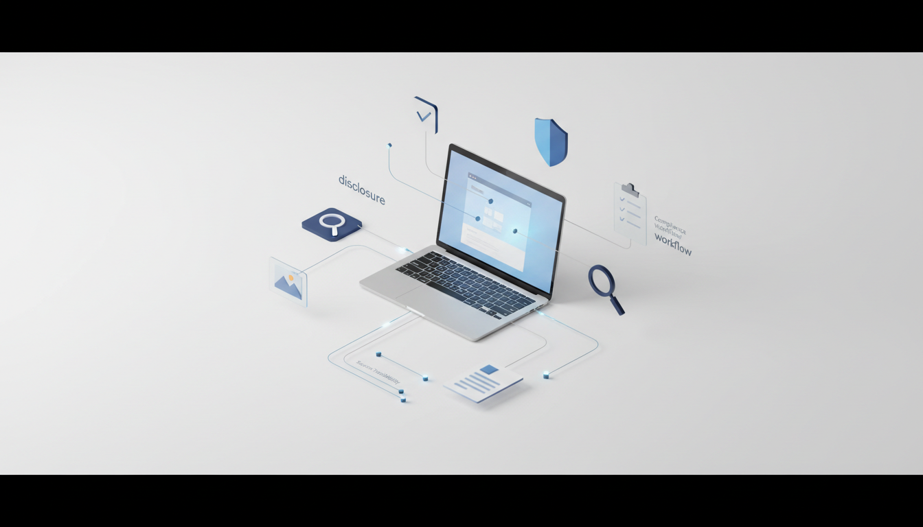 多平台上线“AI生成内容”标识与审核规则：商家如何标注商品图/详情页文案、留存素材来源并降低侵权与虚假宣传风险？