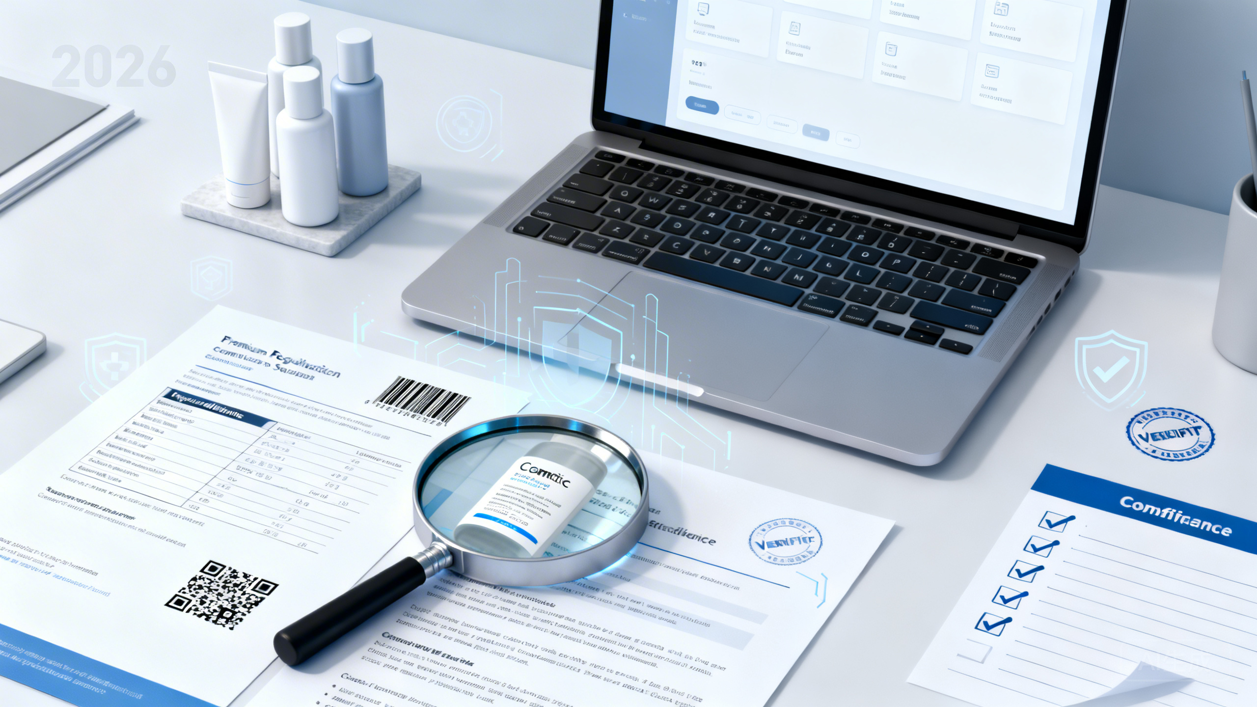 2026年化妆品网络销售备案信息核查趋严：美妆商家如何匹配备案号、全成分表与标签图，避免商品被下架？