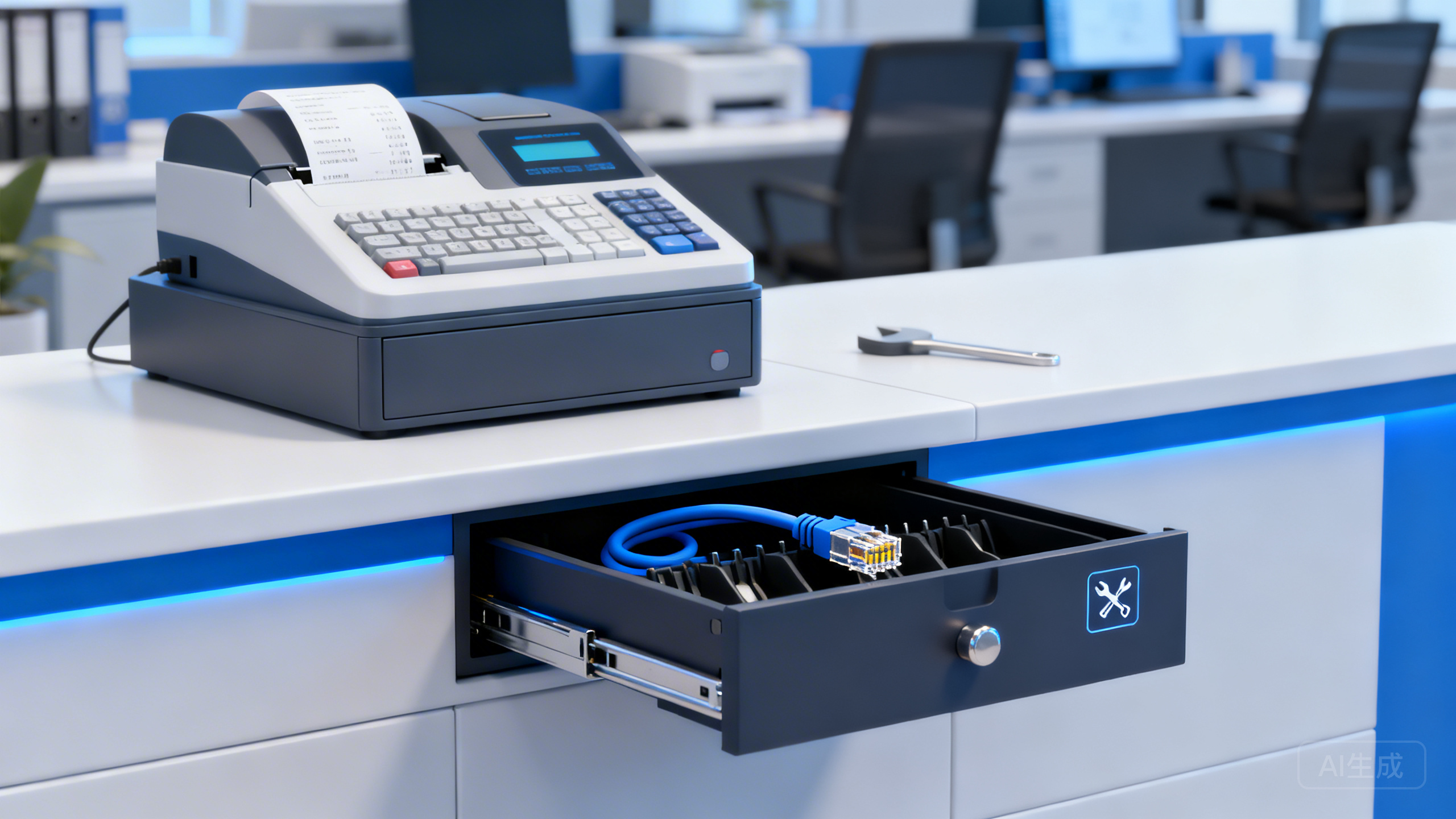 商家助手收银后钱箱不弹开/手动开钱箱无反应怎么办？钱箱接口线序、打印机联动与收银端开箱权限排查教程