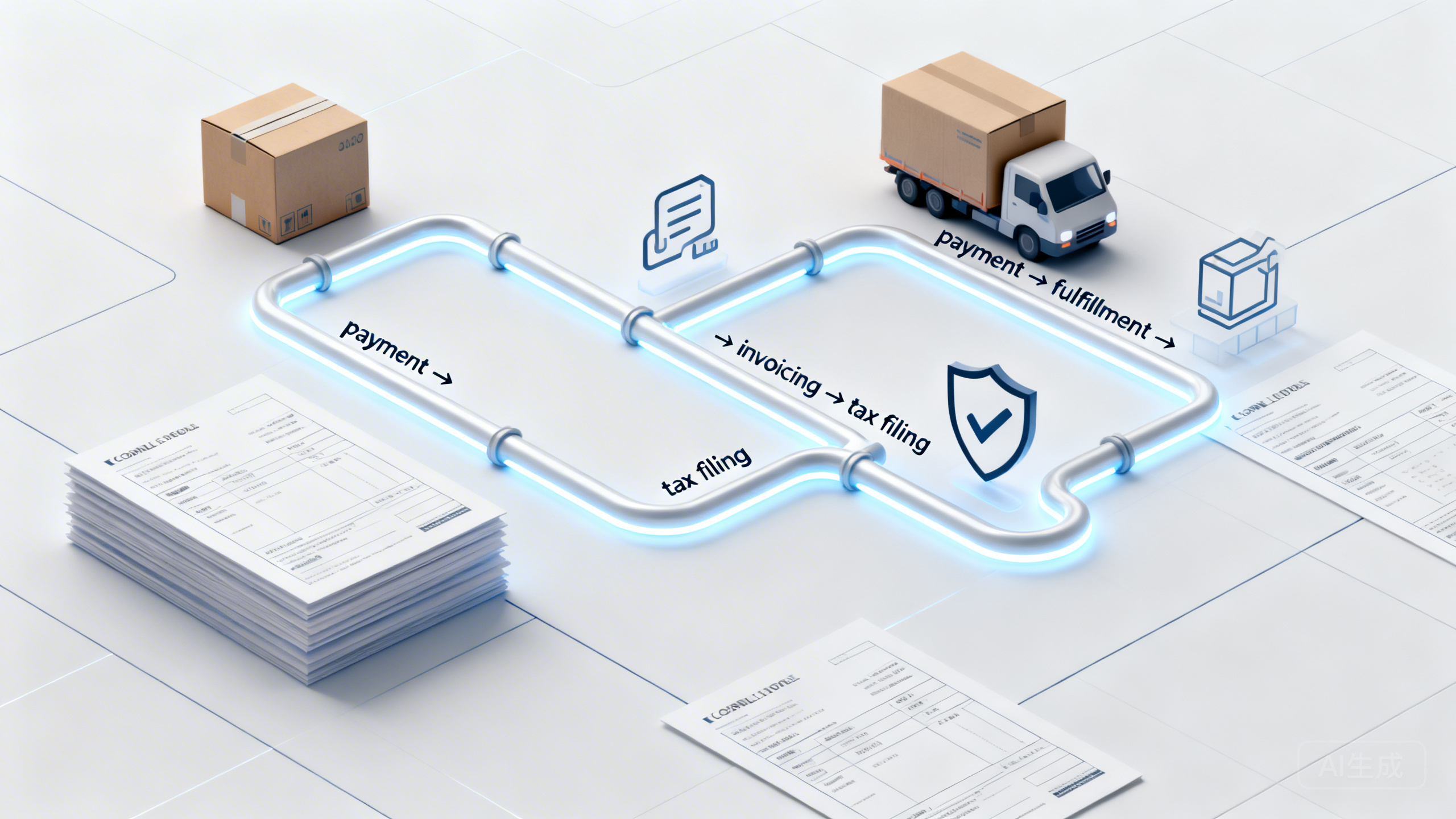 2026年电商交易流水监管报送加速：商家如何统一“收款-发货-开票-申报”口径、补齐凭证台账，避免补税滞纳金与店铺限权？