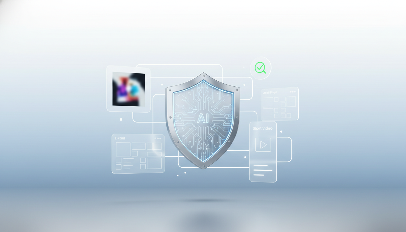 2026年平台推行AIGC内容标注与审核新规：商家主图/详情页/短视频如何添加“AI生成”声明、保留素材来源并避免投放被拒与链接限流？