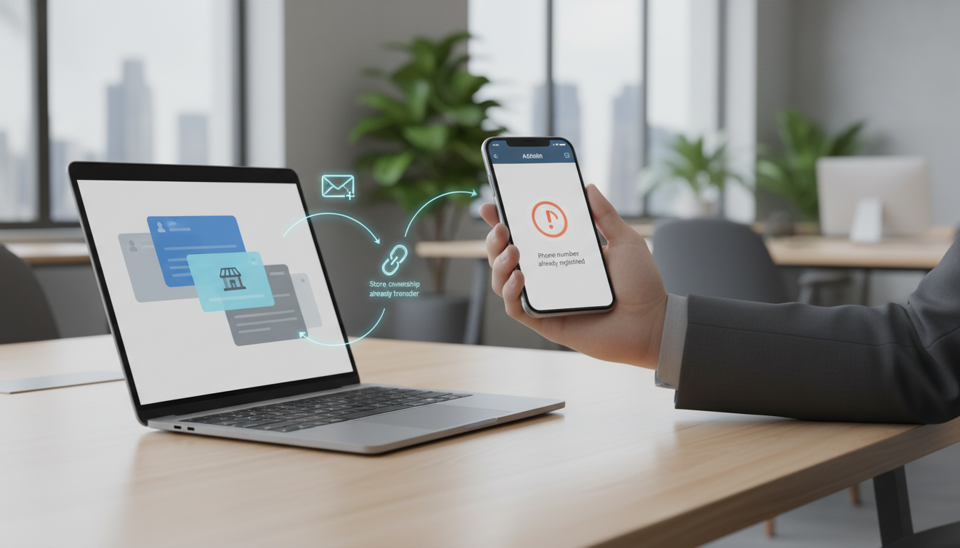 商家助手新增员工失败提示“手机号已注册/被占用”怎么解决？账号解绑、门店归属迁移与重新邀请步骤