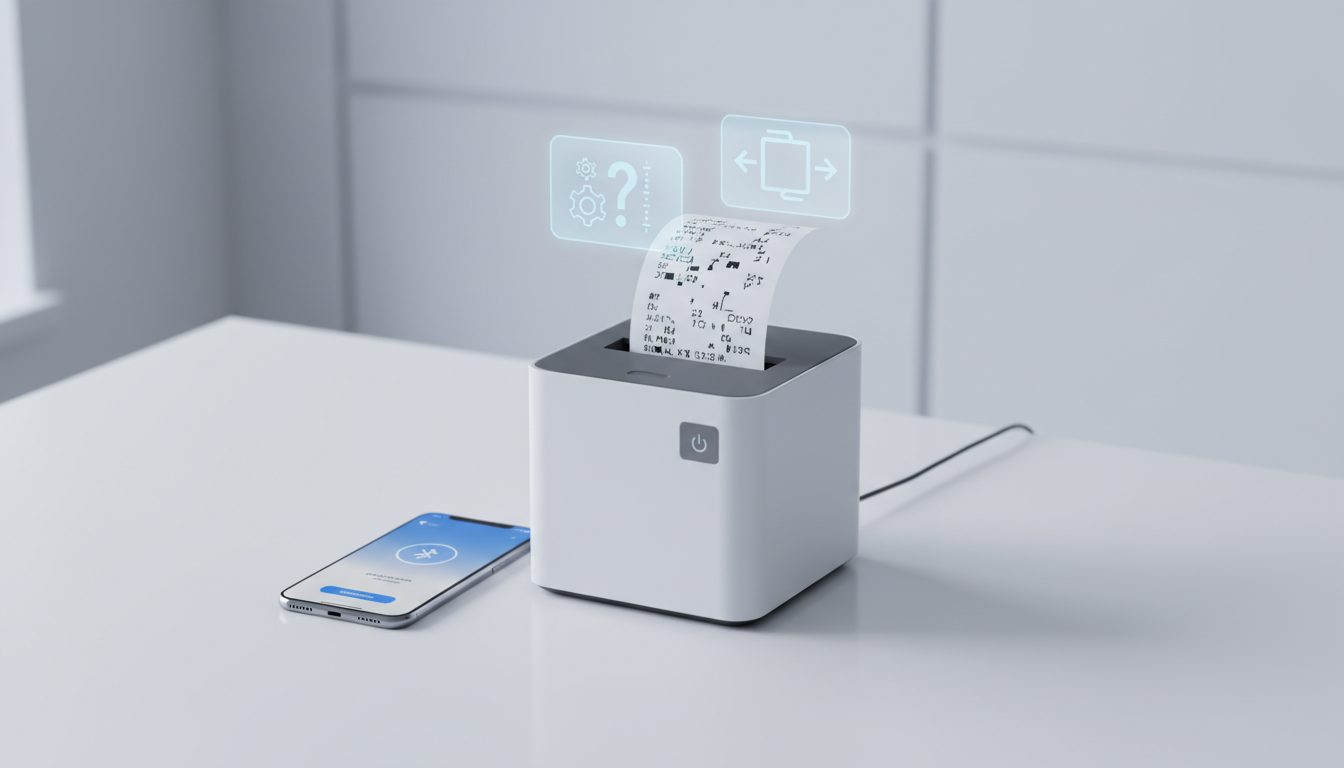 商家助手蓝牙热敏打印机打印乱码/缺行如何修复：字符集设置、纸张规格与蓝牙重连教程