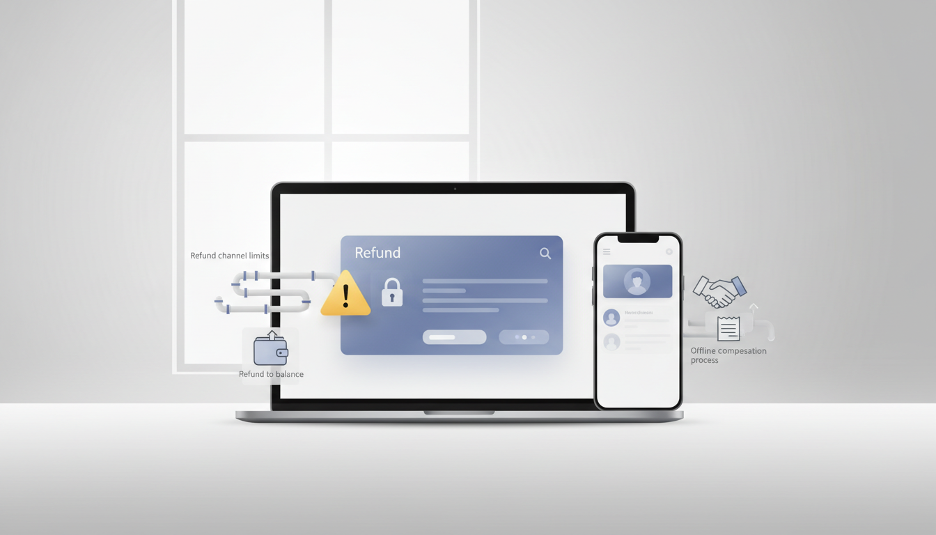 商家助手退款时报错“该订单不可退/已结算不可退款”如何解决：退款通道限制、退至余额设置与线下退赔处理流程教程