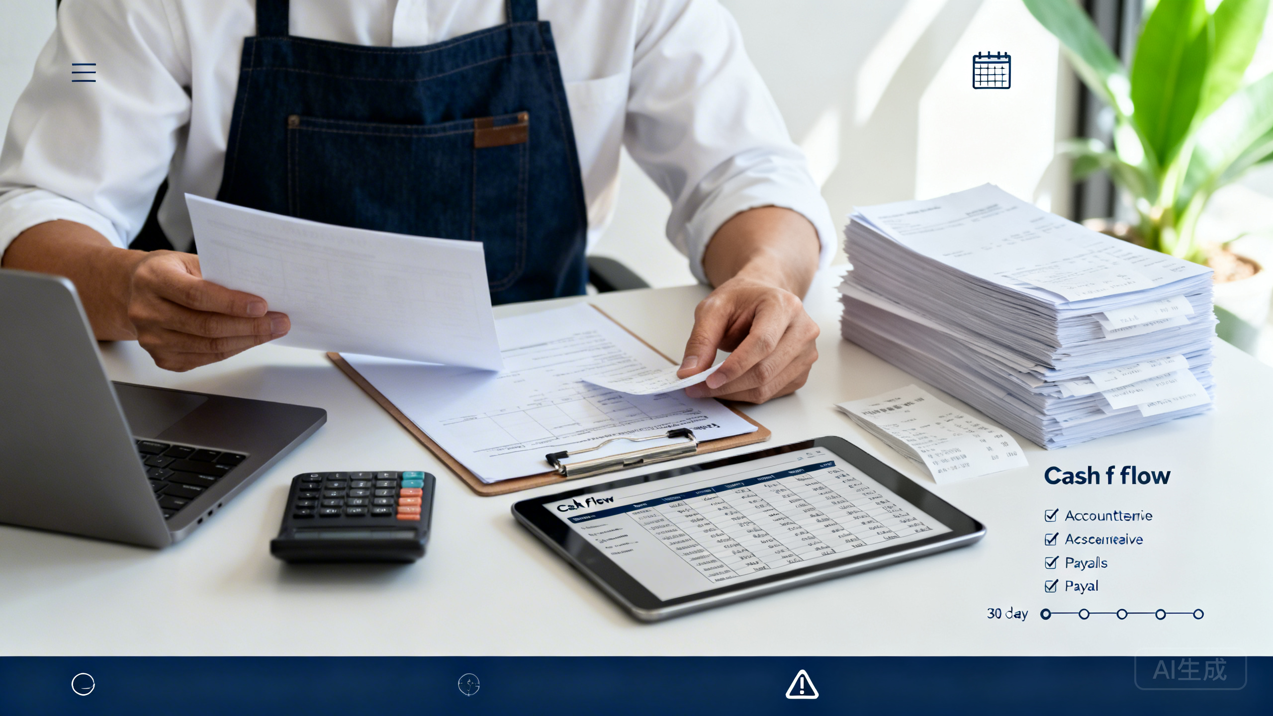 小商户现金流管理怎么做？现金收支表＋应收应付清单＋30天资金预警，避免月底没钱发薪