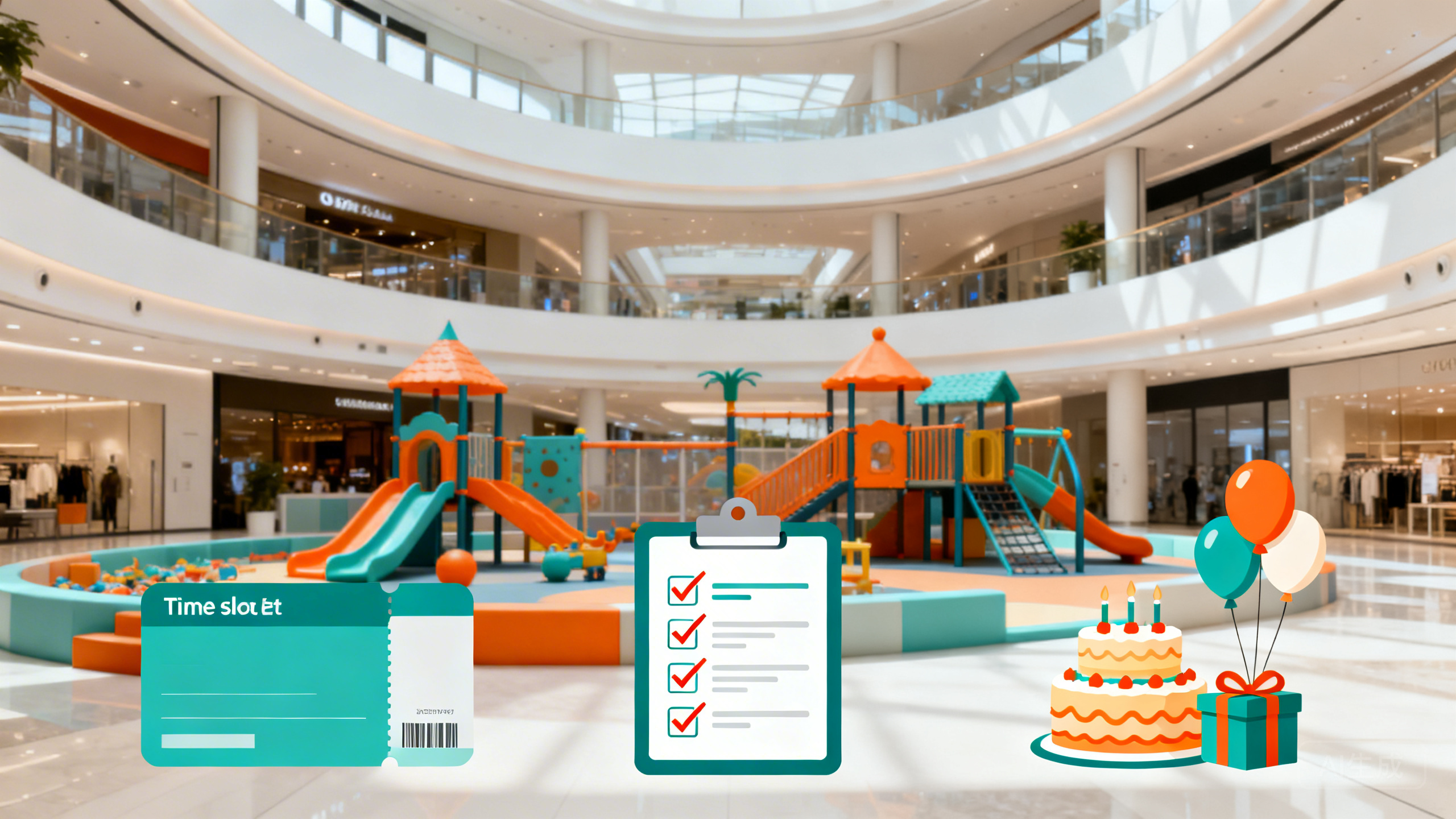 商场儿童乐园经营案例：用“分时入场券＋设备巡检清单＋生日派对套餐设计”把周末排队压到5分钟并把客单价拉到98元