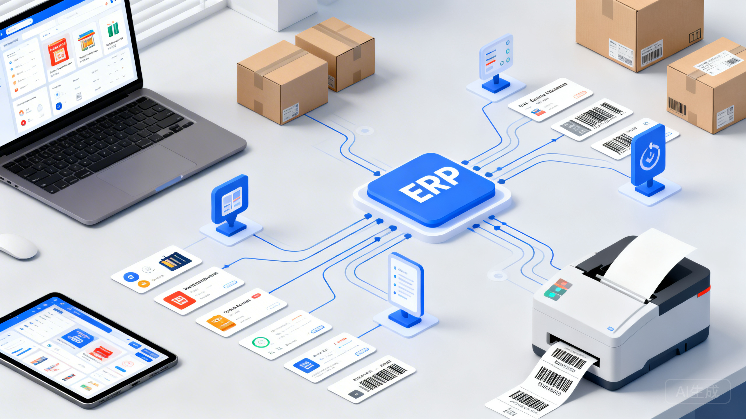 抖音小店/淘宝/拼多多订单如何自动汇总并同步库存？店小秘、聚水潭、旺店通电商 ERP 对接打单发货实操指南