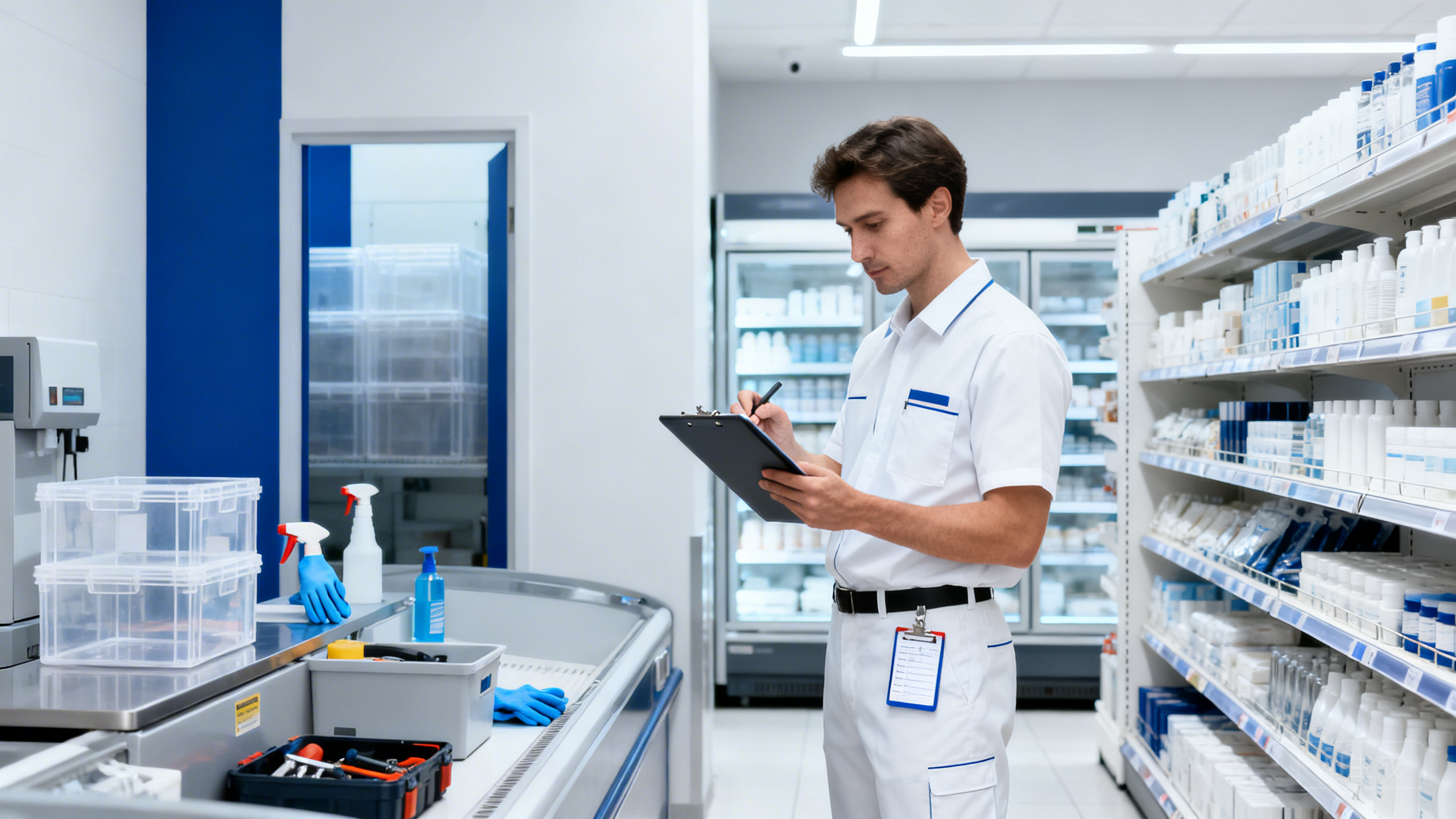 店长每日巡店检查表：卫生、陈列、库存到设备维护的20项必查清单（附记录模板）