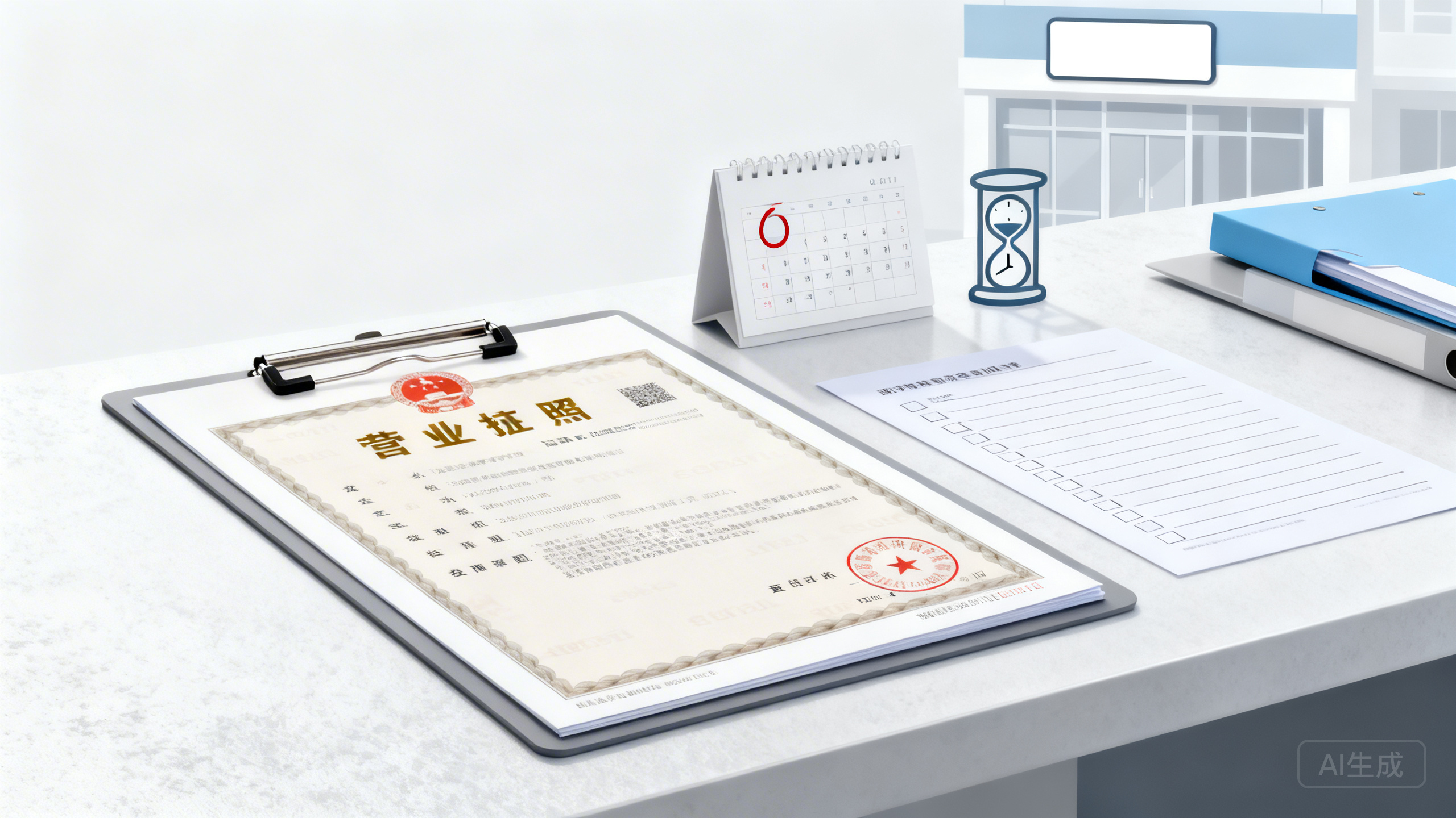 门店证照到期忘了续办怎么办？营业执照变更、经营许可续期与招牌备案的流程＋到期提醒台账模板