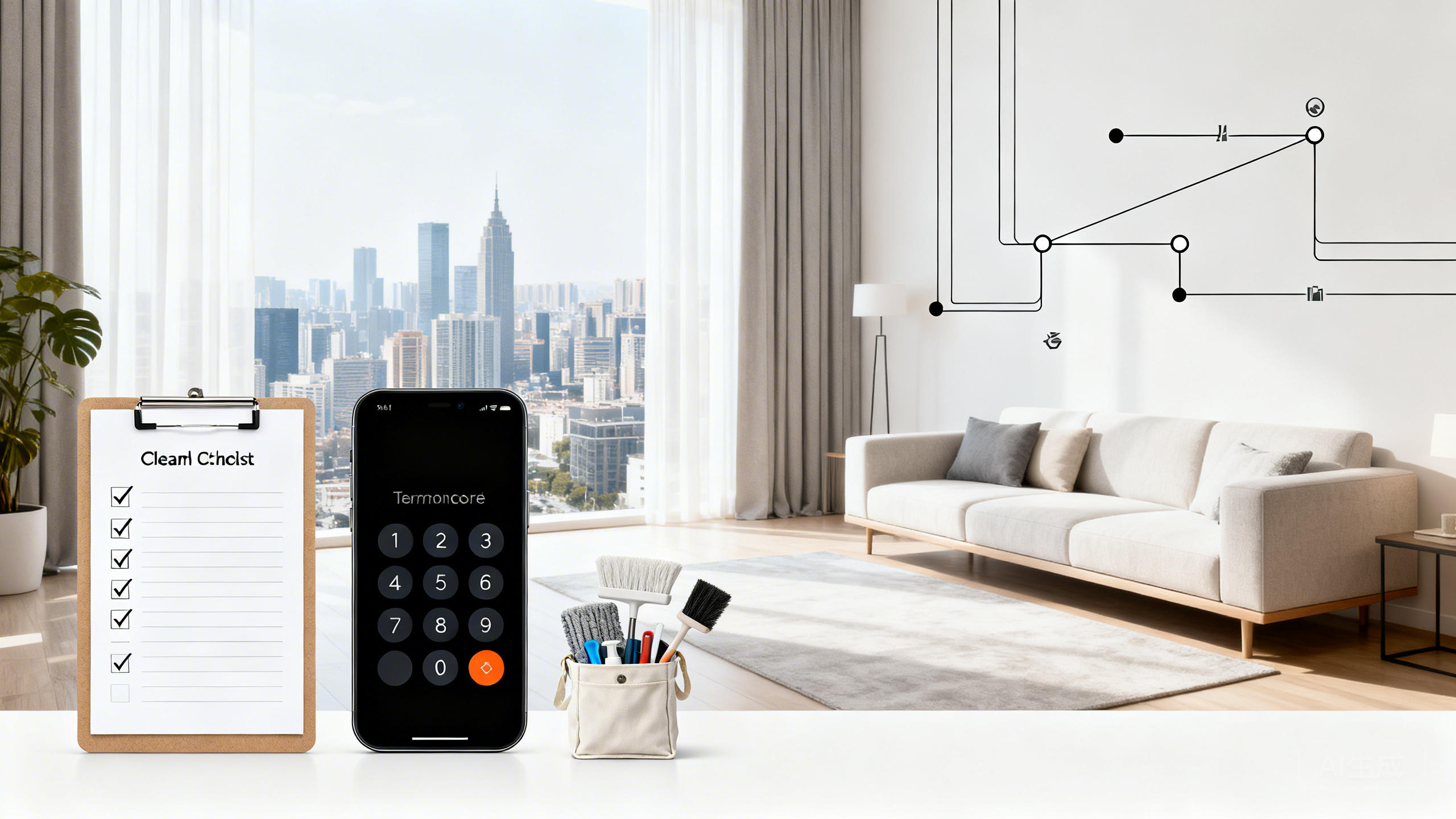 城市单间民宿运营手记：用“临时密码自助入住＋清洁外包计件结算表＋差评48小时补救流程”把入住率做到80%