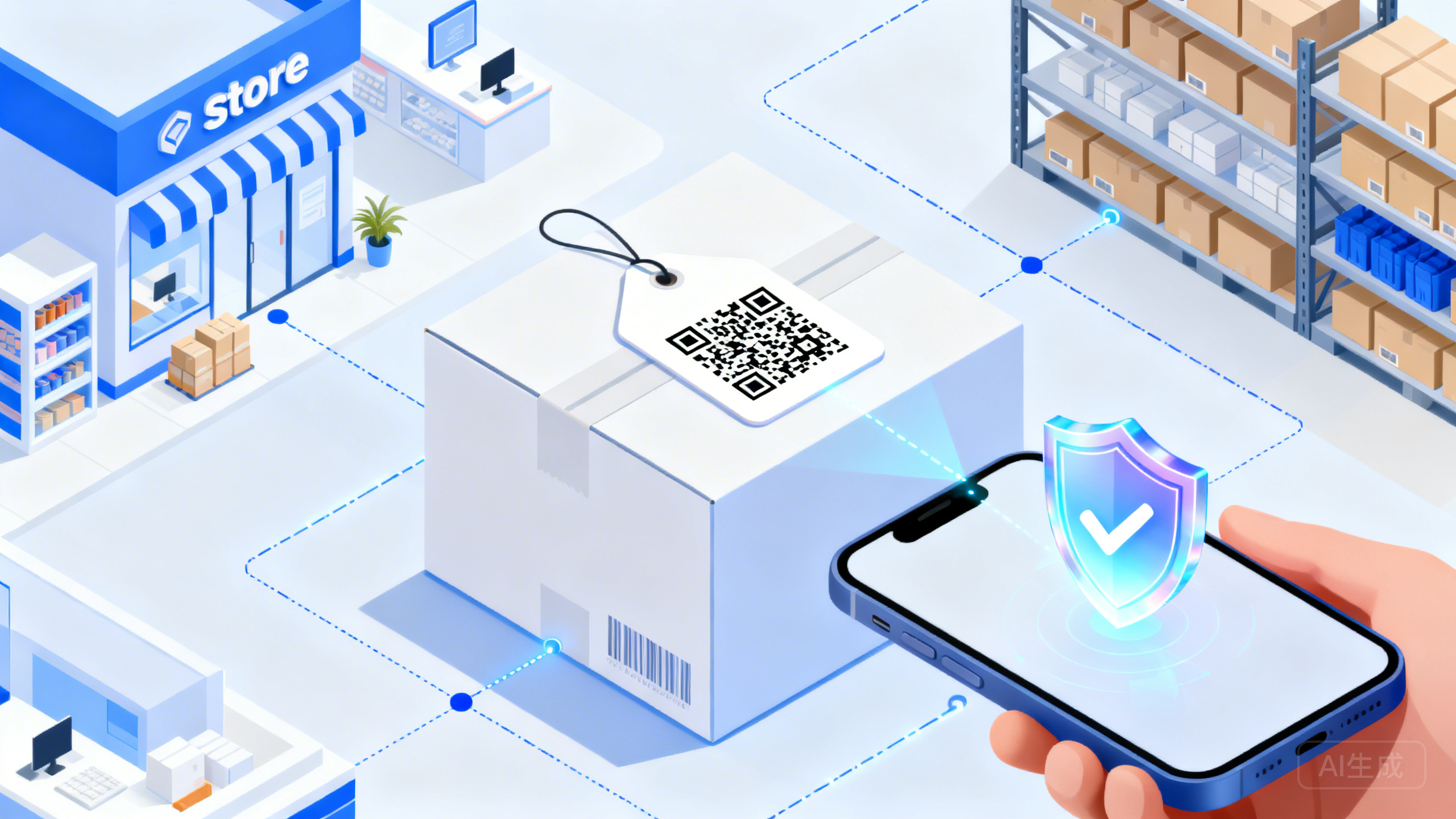 门店商品一物一码防伪溯源怎么上线？蚂蚁链溯源/腾讯安心平台/码上云 防伪码生成、扫码验真与渠道窜货追踪配置教程