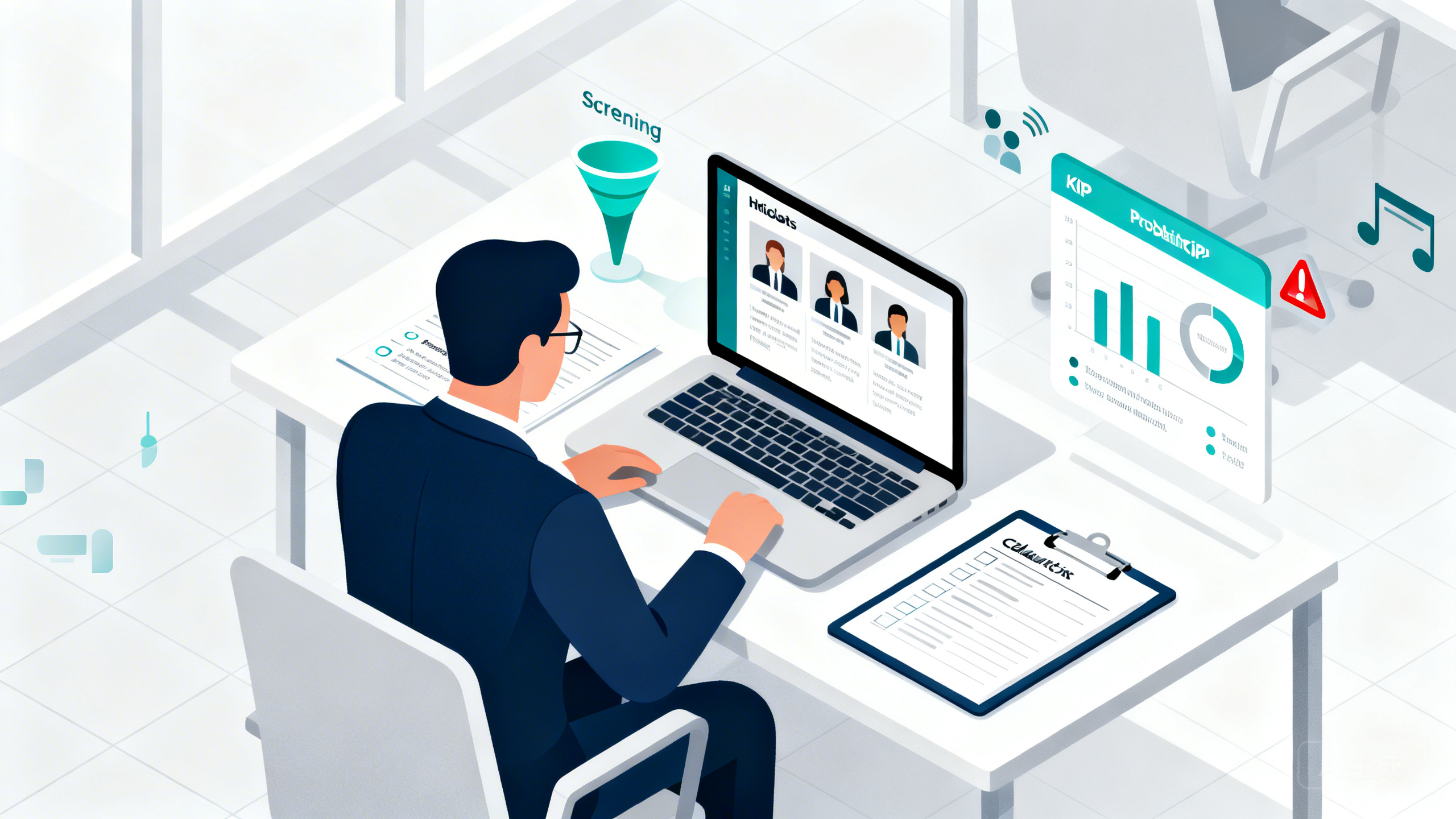 员工频繁离职如何降低？招聘筛选面试题库＋试用期考核标准＋离职预警信号清单