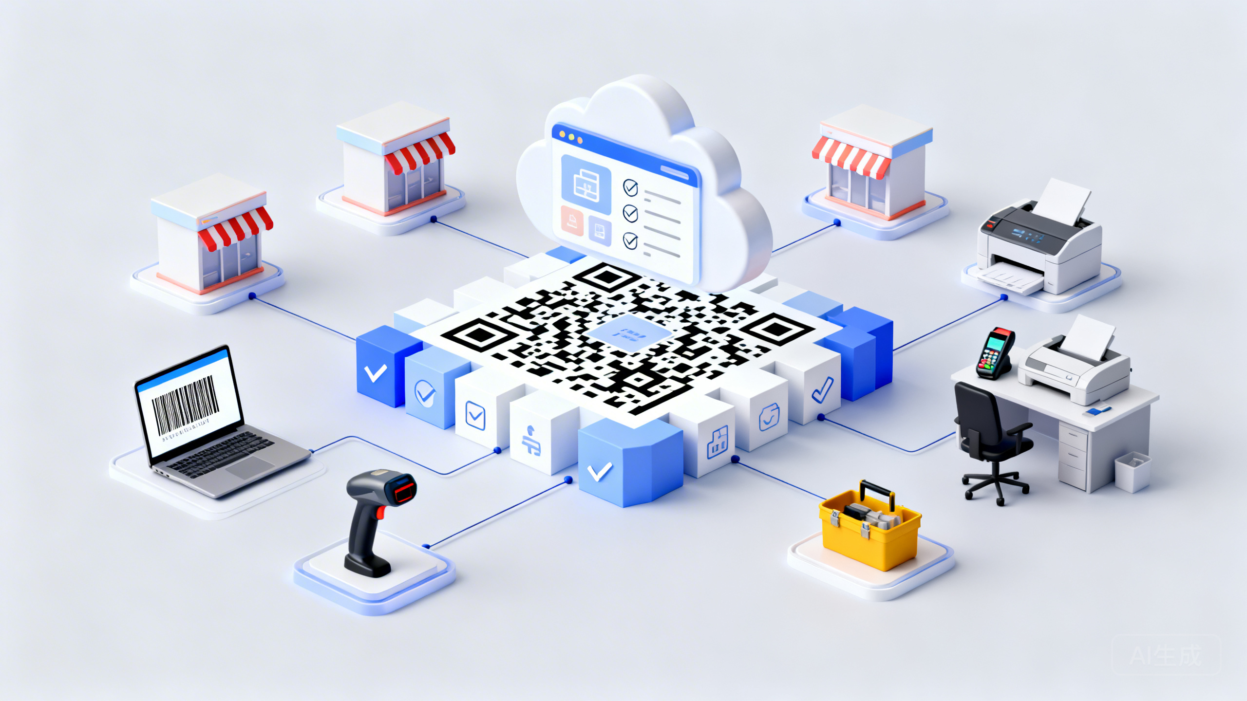 连锁门店固定资产管理怎么做二维码化？资产云/易点易动 资产建档、领用借用、盘点折旧与报废审批全流程配置教程