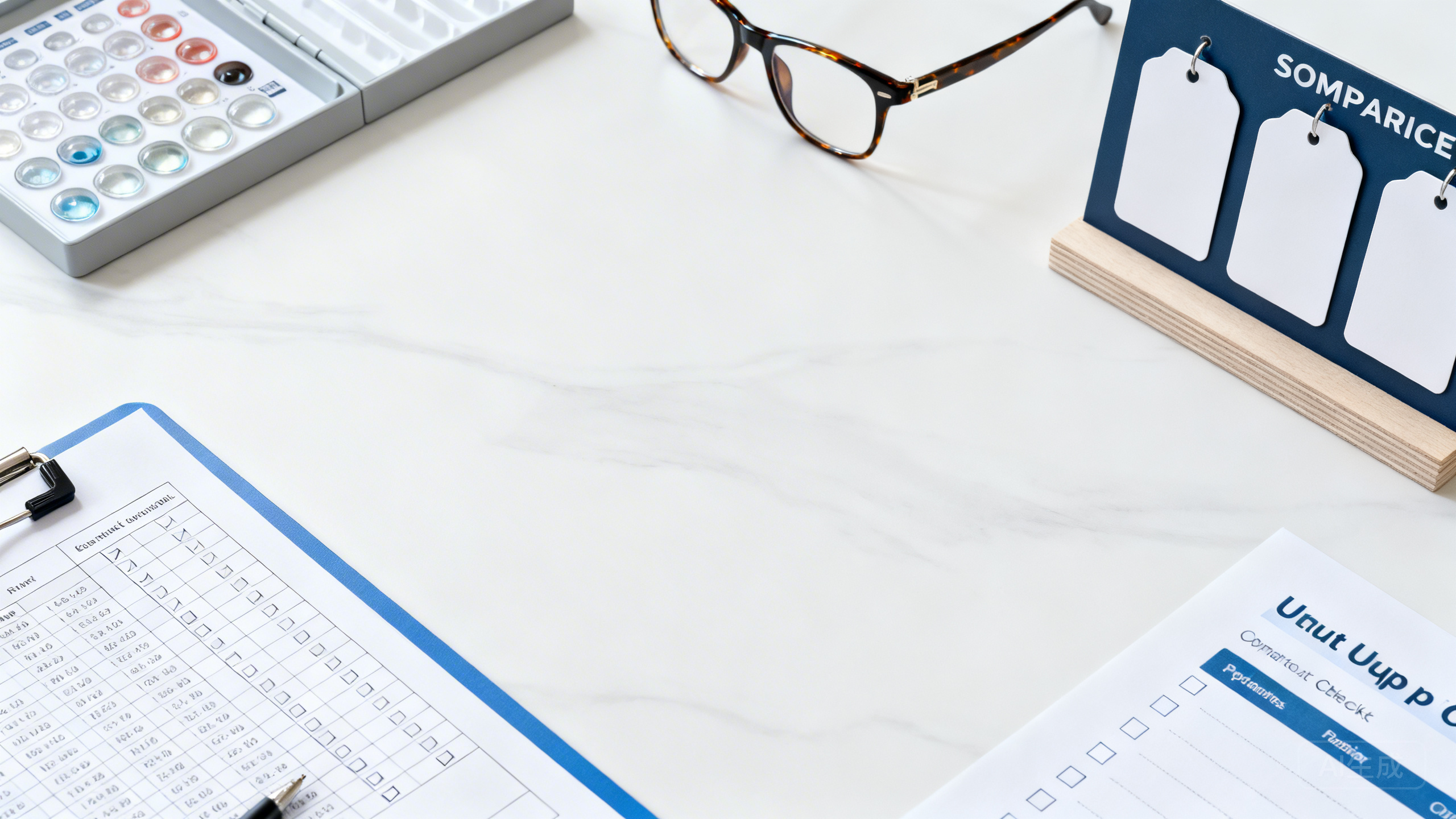 小型眼镜店提升验光成交率与镜片客单实战：通过“视力需求问卷＋镜片方案对比价签＋取镜复查回访表”把成交率做到50%并让客单价提升25%