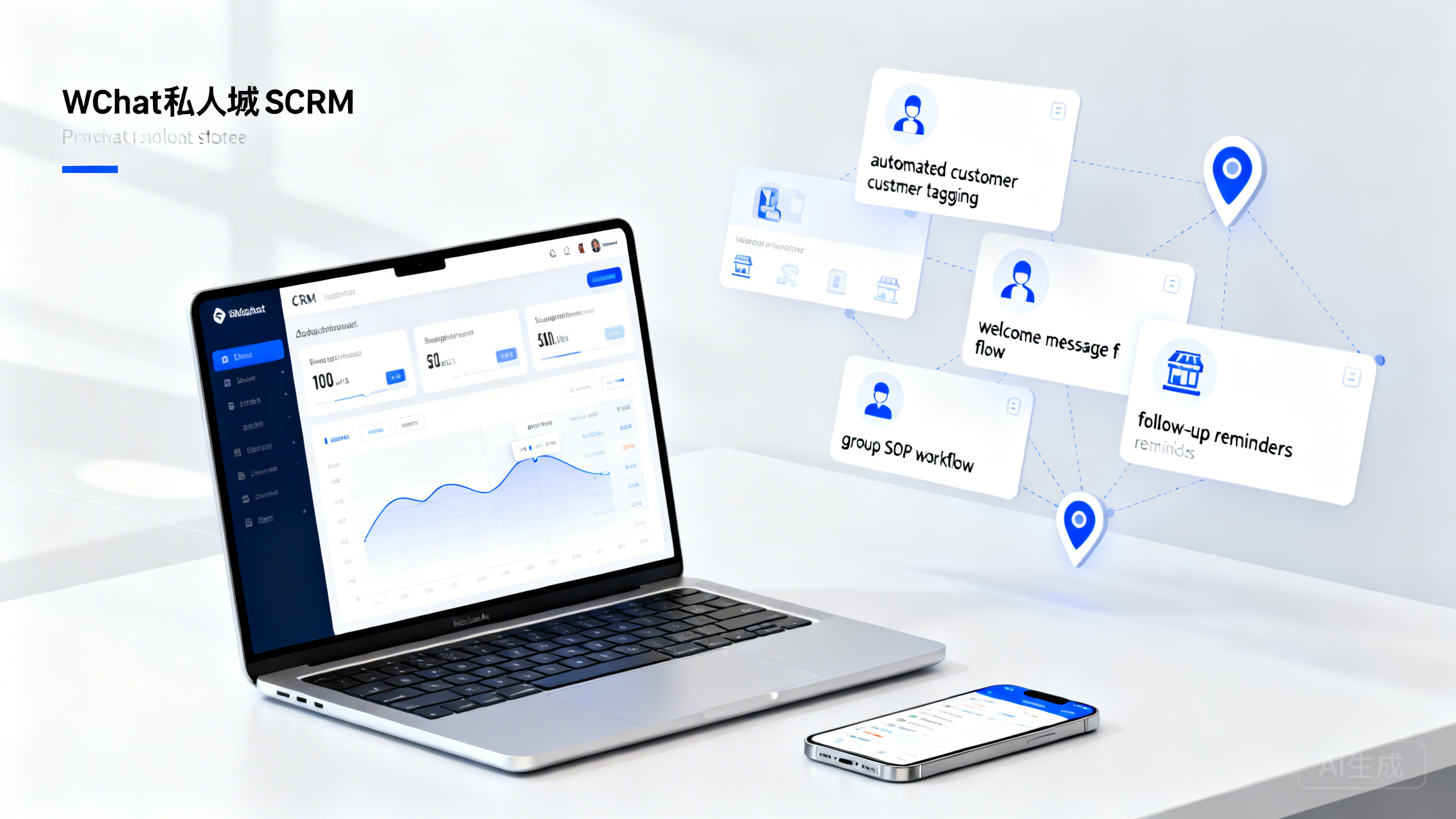 企业微信门店私域SCRM怎么搭？微伴助手/尘锋SCRM/EC 客户自动打标签、欢迎语、社群SOP与跟进提醒设置指南