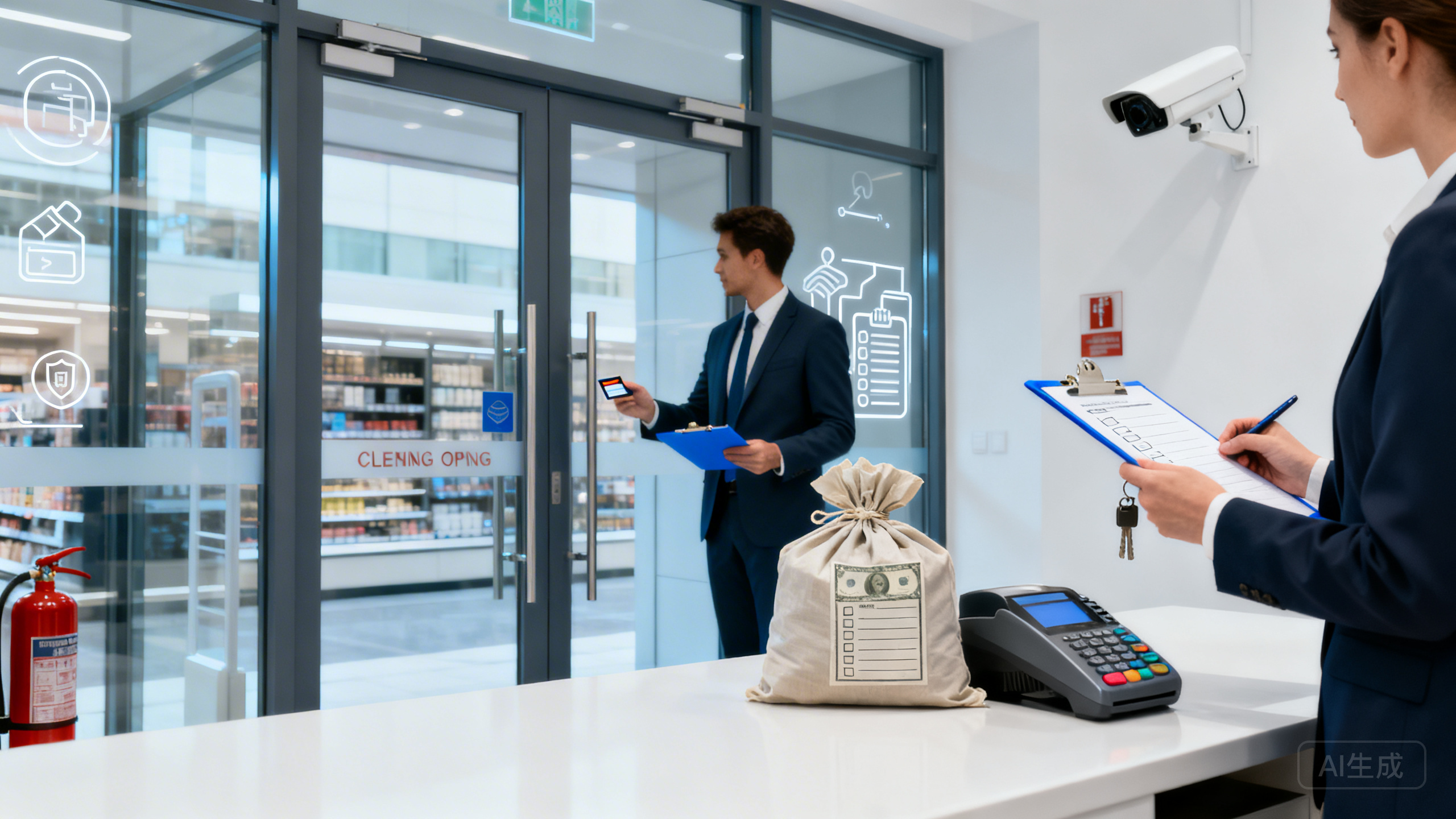 零售店开店/闭店流程怎么标准化？钥匙权限、收银封包与防火防盗巡查的开闭店核对表