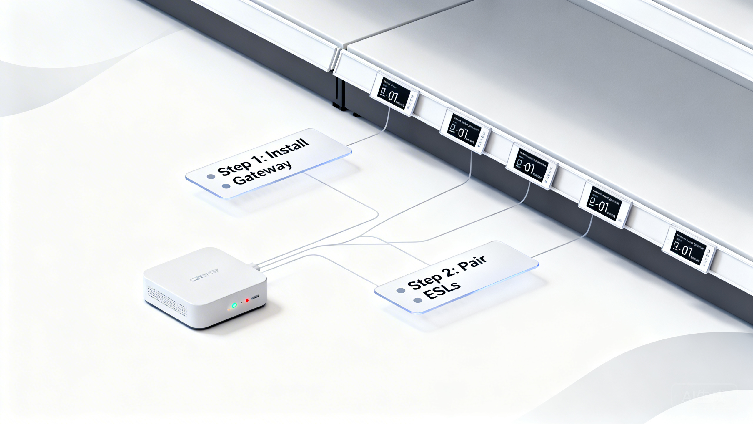 电子价签（ESL）怎么部署到零售门店？汉朔/智控云 基站组网、价签绑定、批量改价与促销同步配置教程