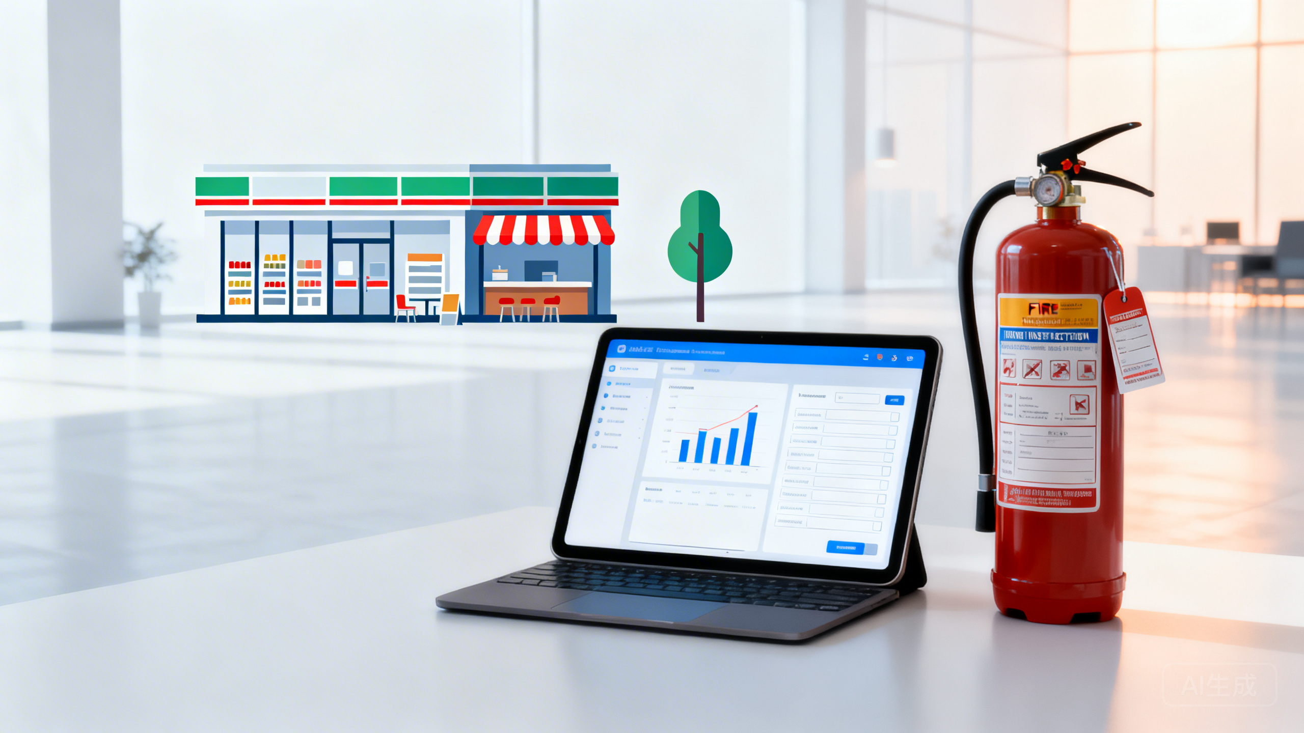 2026年“九小场所”消防线上排查加密：便利店/小餐饮如何补齐灭火器年检、疏散指示与用电线路巡检台账，避免被责令停业？