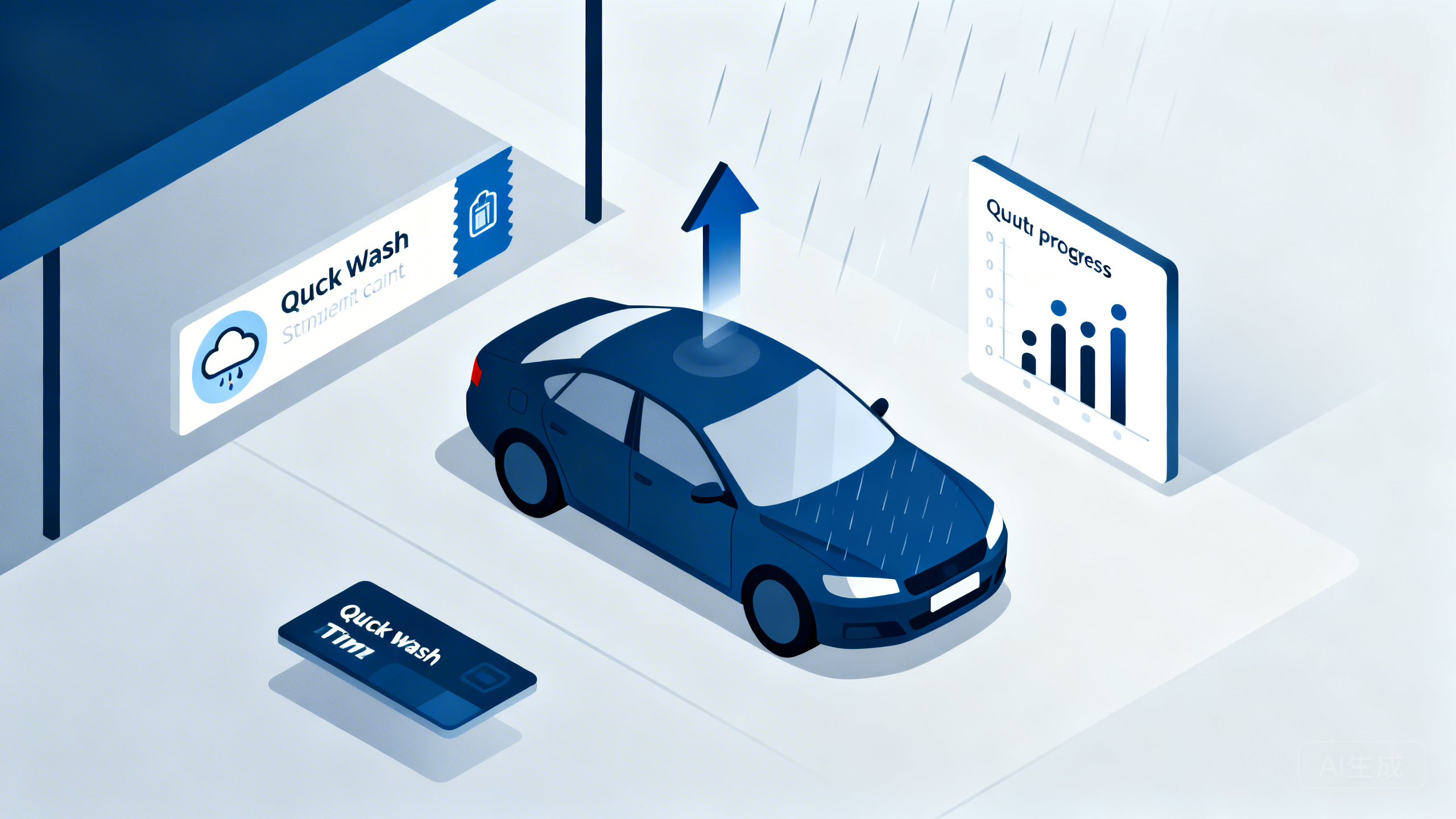 洗车美容店雨天淡季客流怎么拉升：用“天气联动券自动推送＋快洗工时标准卡＋排队进度看板”把到店率提高30%并将差评率降到1%