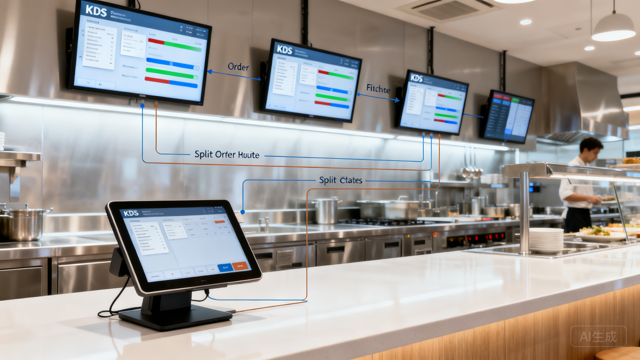 餐饮门店后厨厨显（KDS）系统怎么部署？前台点单联动、分单出餐、催菜规则与出品时长统计操作指南