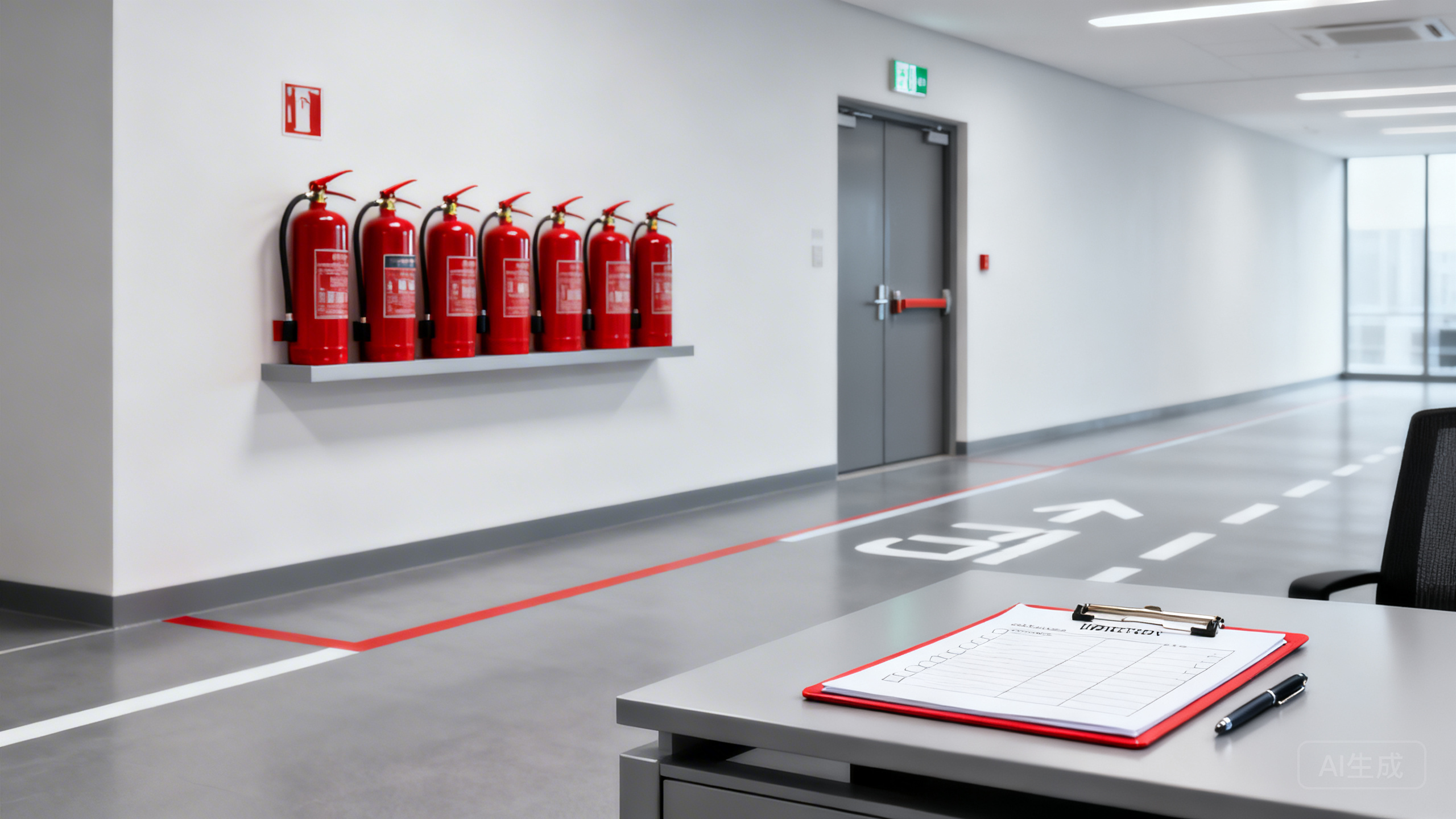 门店消防安全管理怎么落地？灭火器点检周期、疏散通道自查要点与演练记录表模板