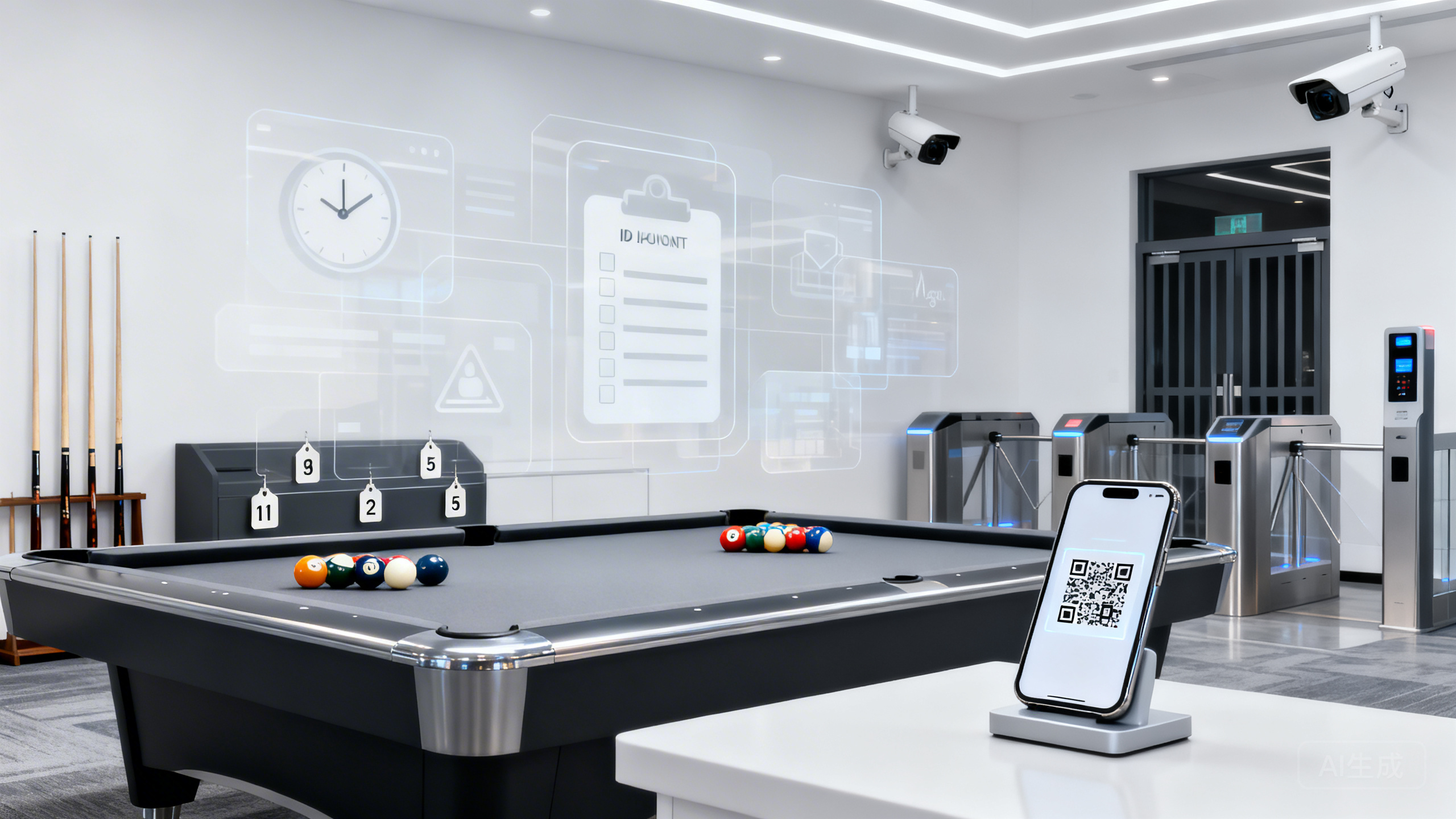 自助台球厅如何解决“逃单计时纠纷＋球杆台球丢失＋未成年人进场”：用“扫码开台计费规则页＋器材编号盘点表＋分时段入场拦截设置”把损失压下去