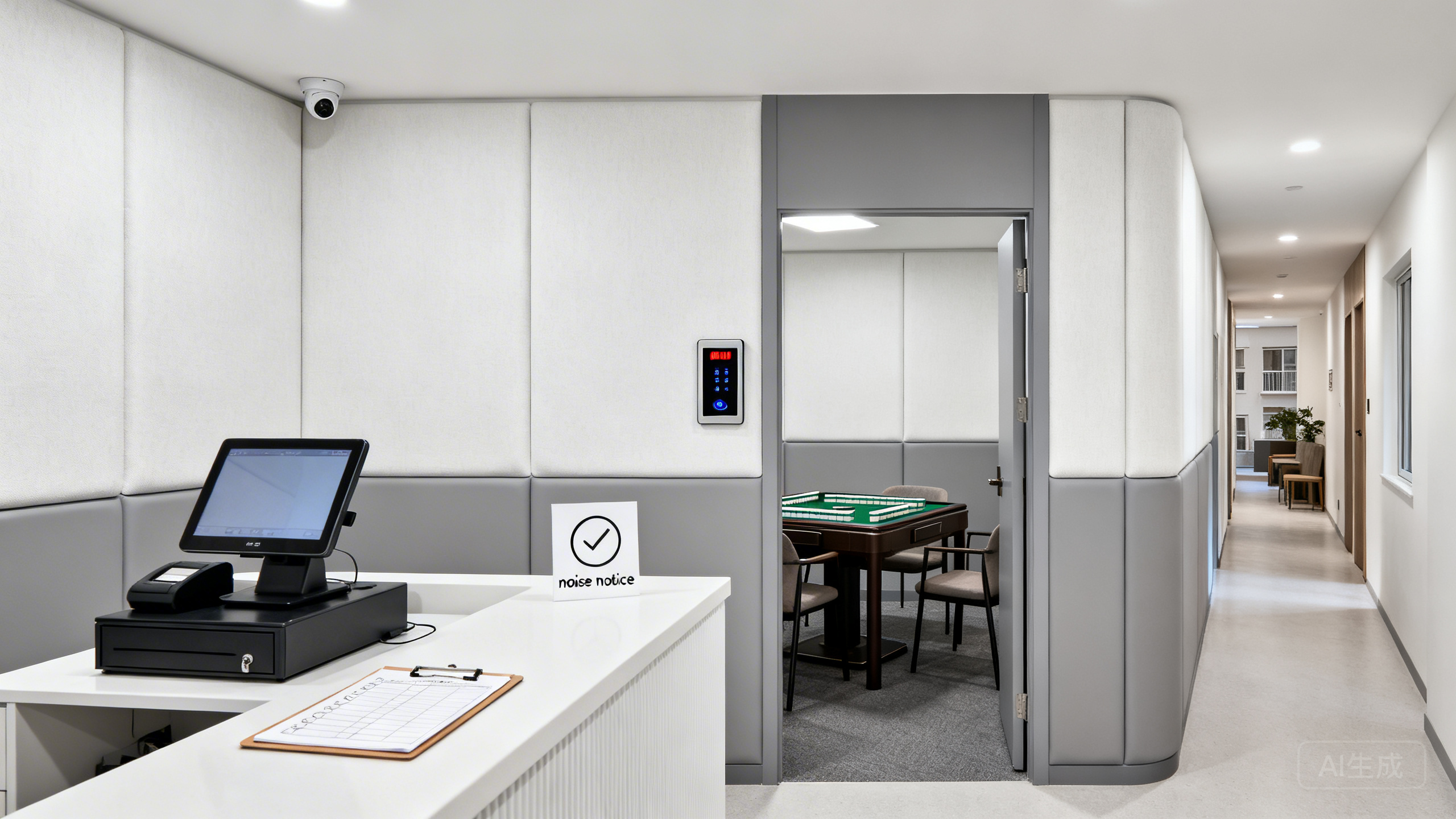 社区棋牌室防超时逃单与邻里投诉案例：计时门禁自动结算＋包厢点检清单＋降噪告知书做闭环