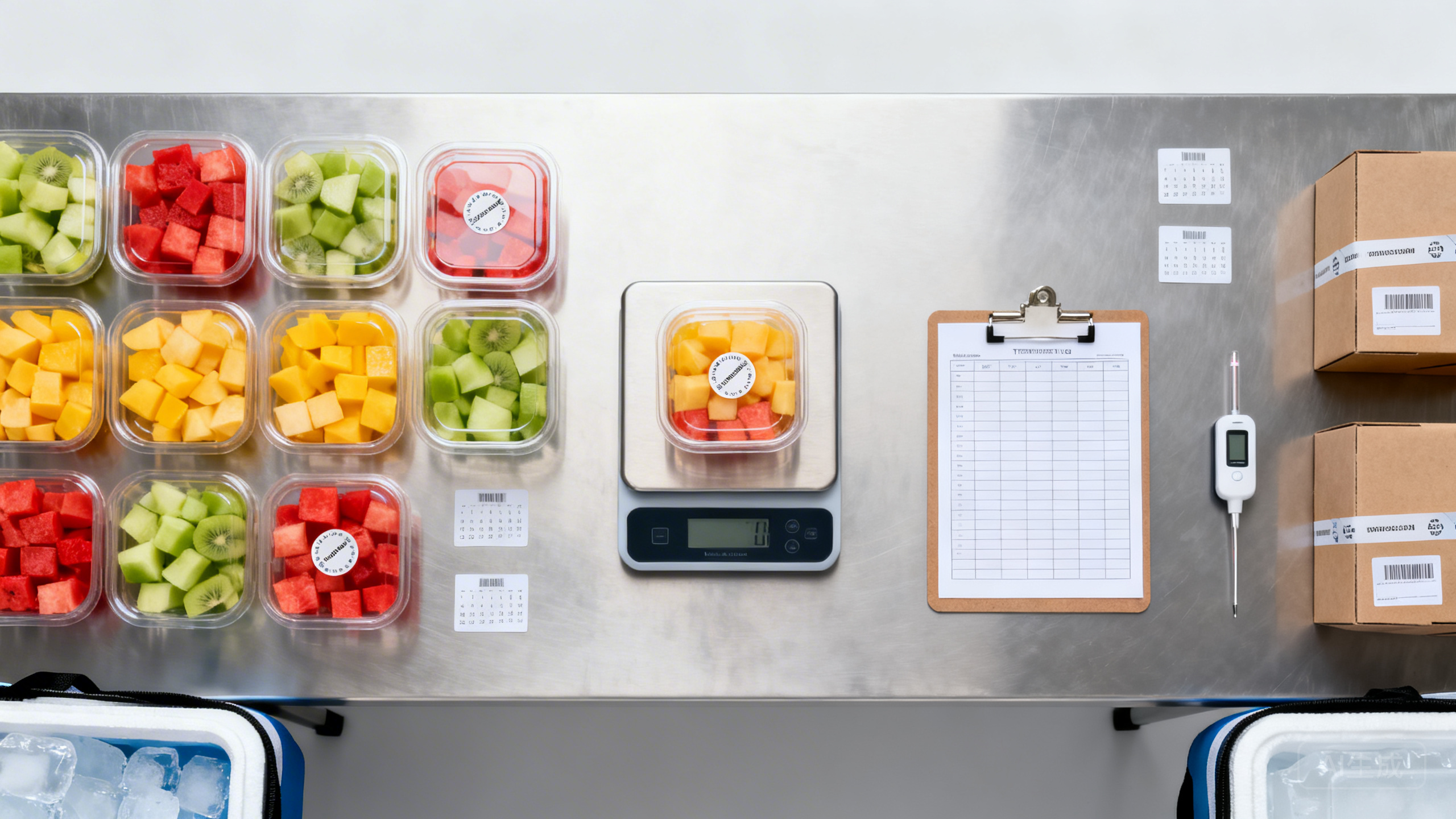 外卖鲜切水果店如何降低“变质差评＋缺斤少两投诉＋高损耗”：用“原料批次温控台账＋称重封签贴＋出餐时效贴纸”做闭环
