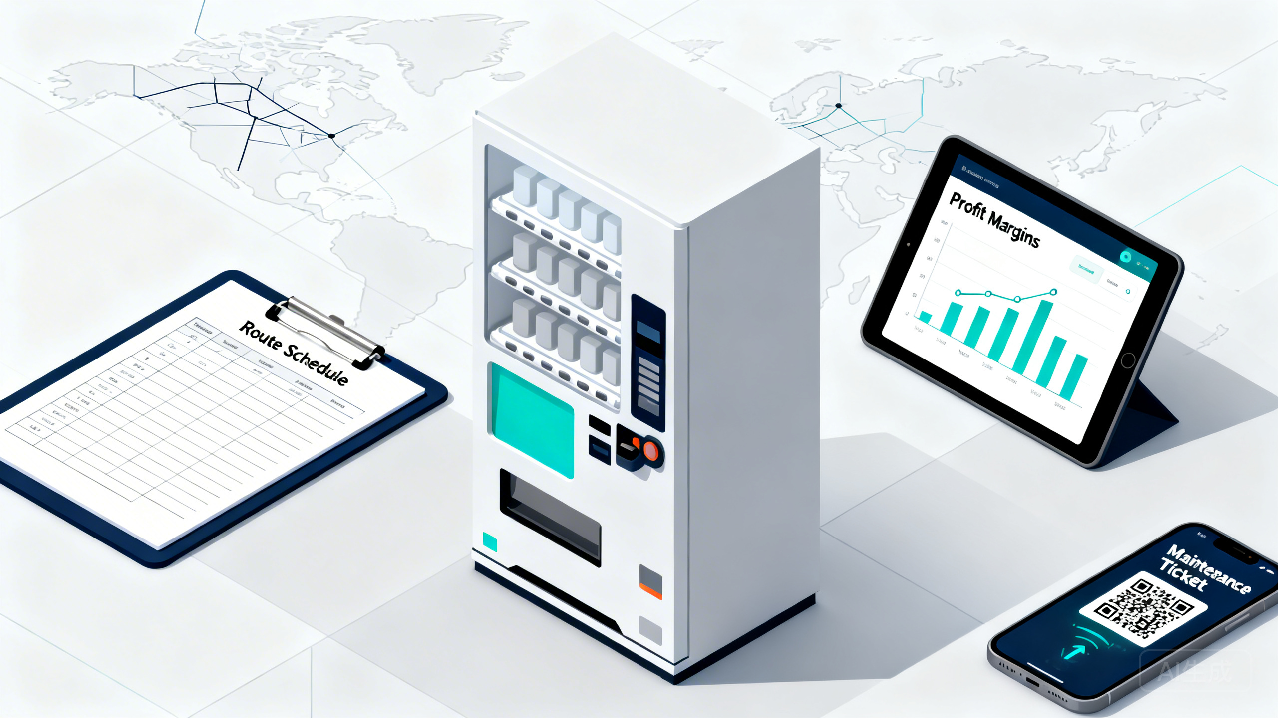 自助售货机点位运营实战：用“补货路线表＋货道毛利看板＋故障扫码报修工单”把断货率和盗损率压下来