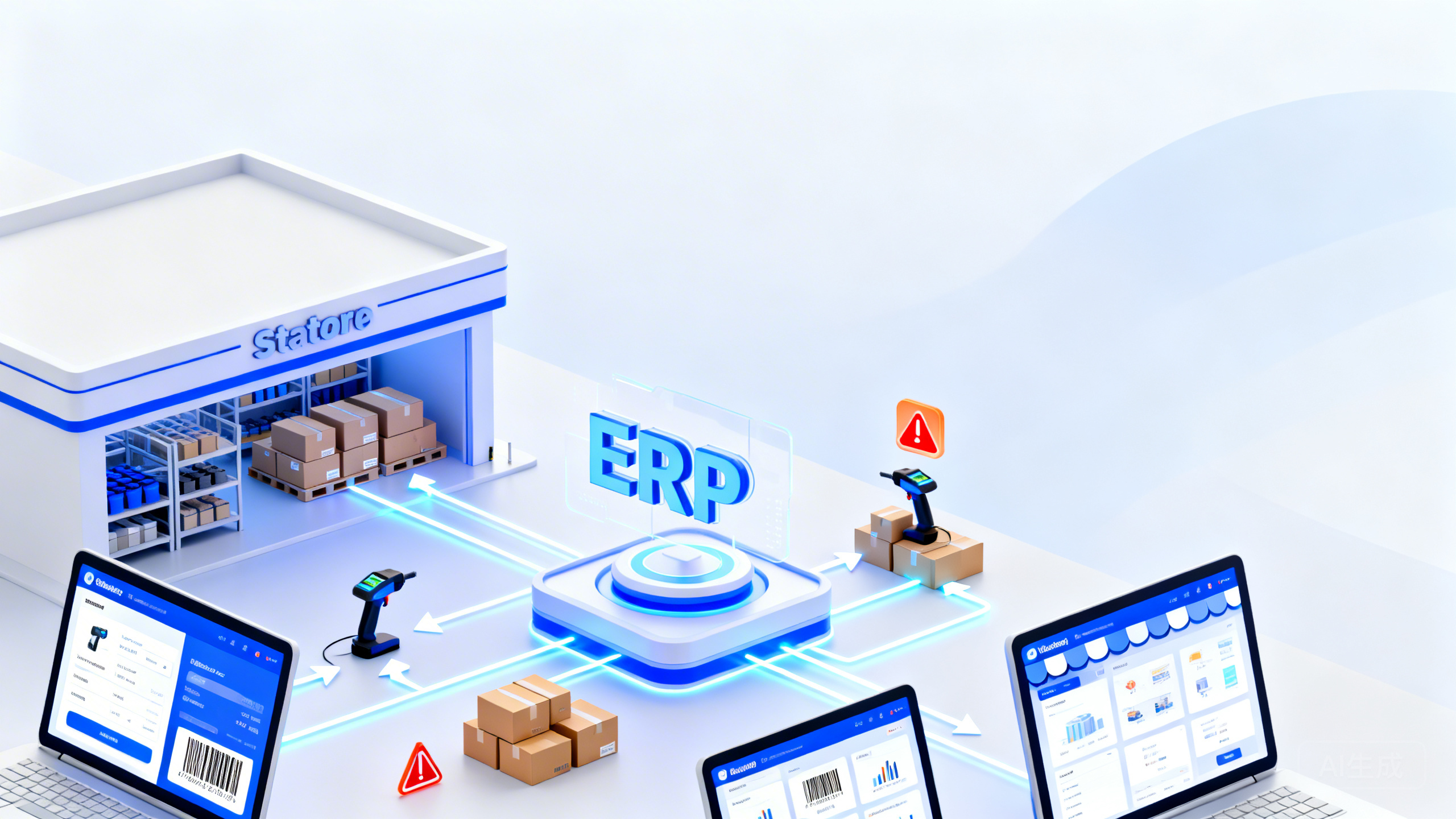 门店线下库存如何同步到抖音/淘宝多店铺？聚水潭ERP/旺店通 库存共享、门店调拨出库与缺货预警配置教程