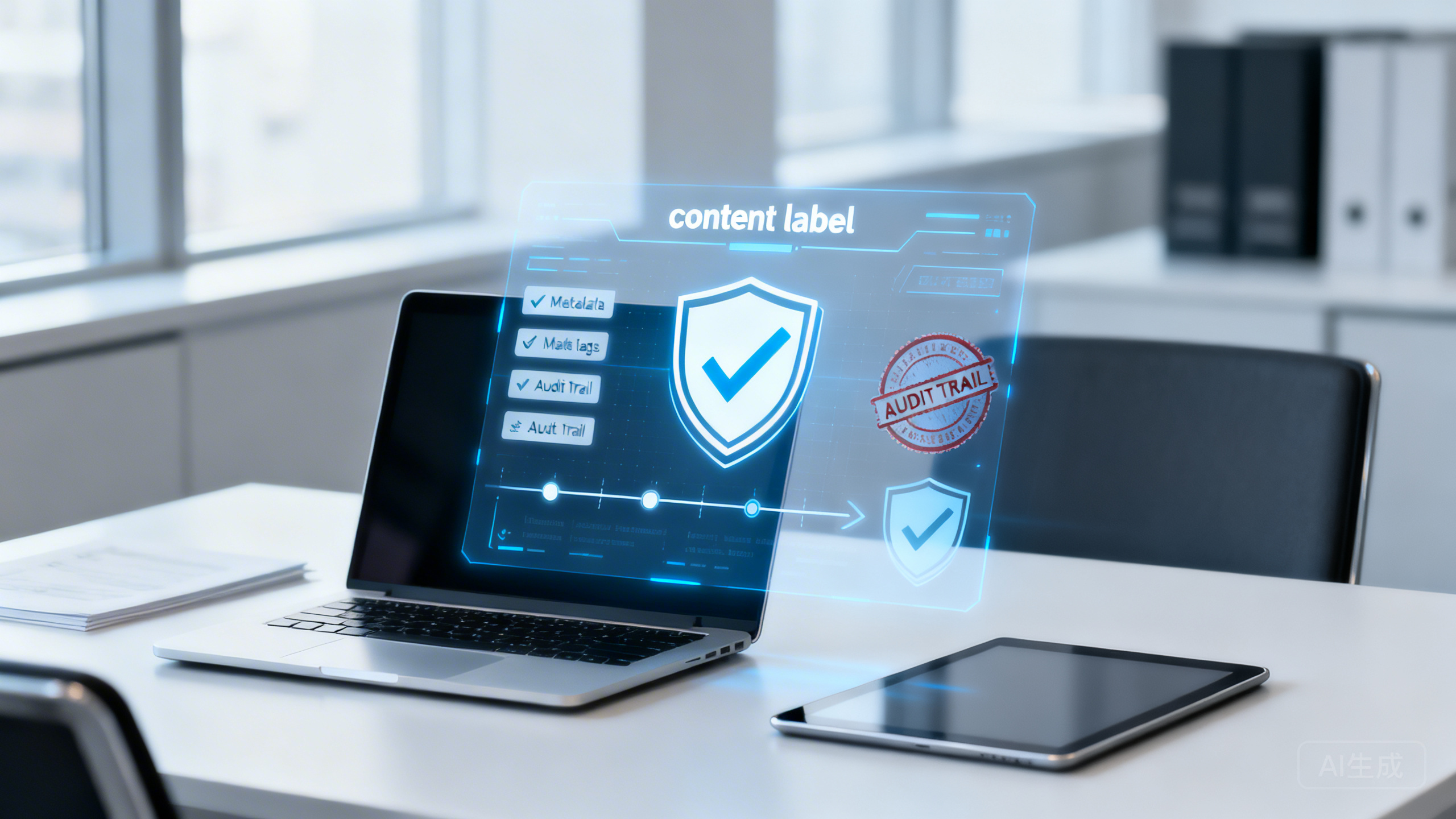 2026年AIGC生成内容强制标识推进：商家海报与视频素材如何打标、留存提示记录并通过平台审核避免下架？