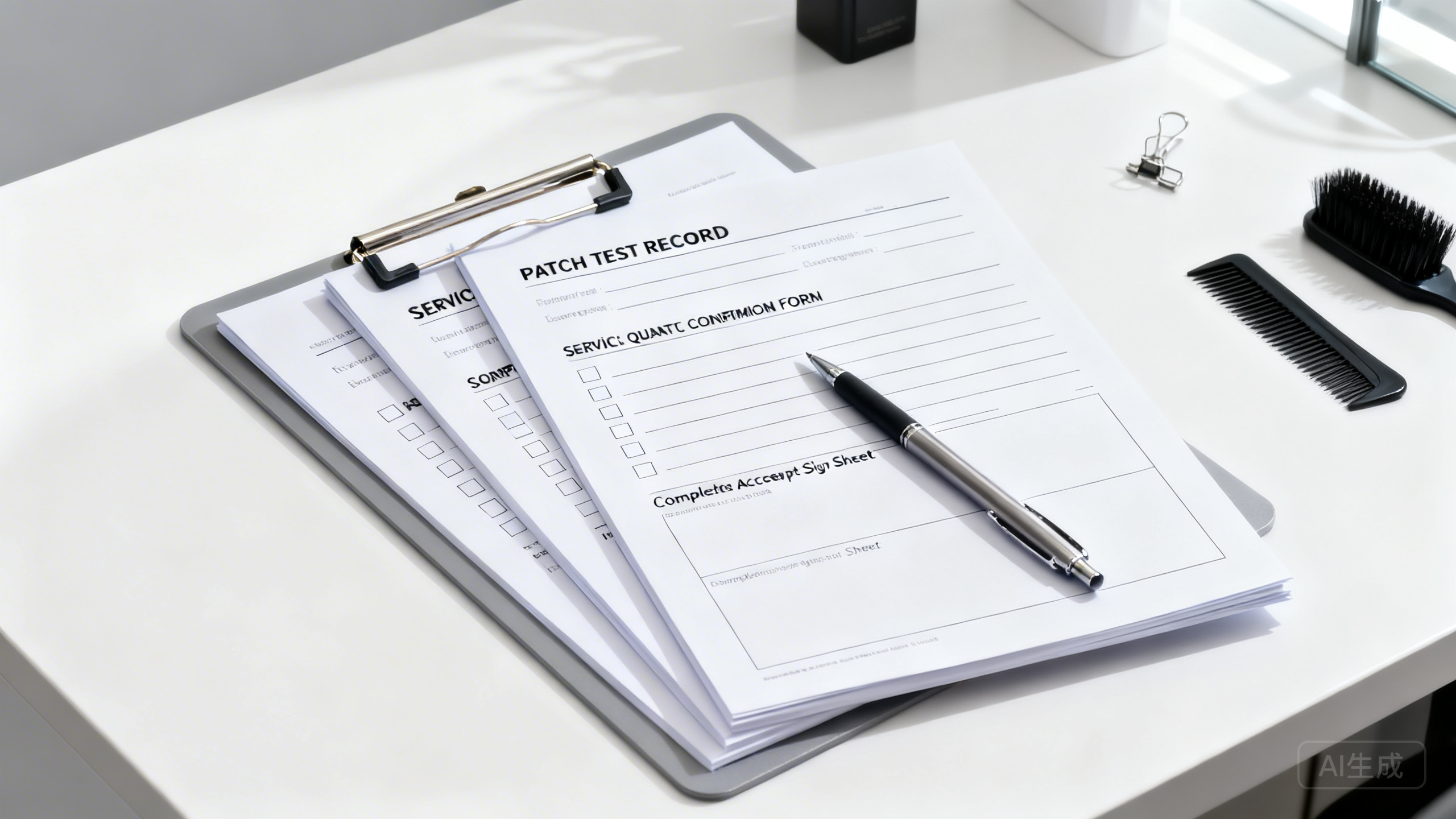 理发店染烫项目频繁出现过敏投诉与退款扯皮怎么控：皮试记录卡＋服务报价确认单＋完工效果签字单三步落地