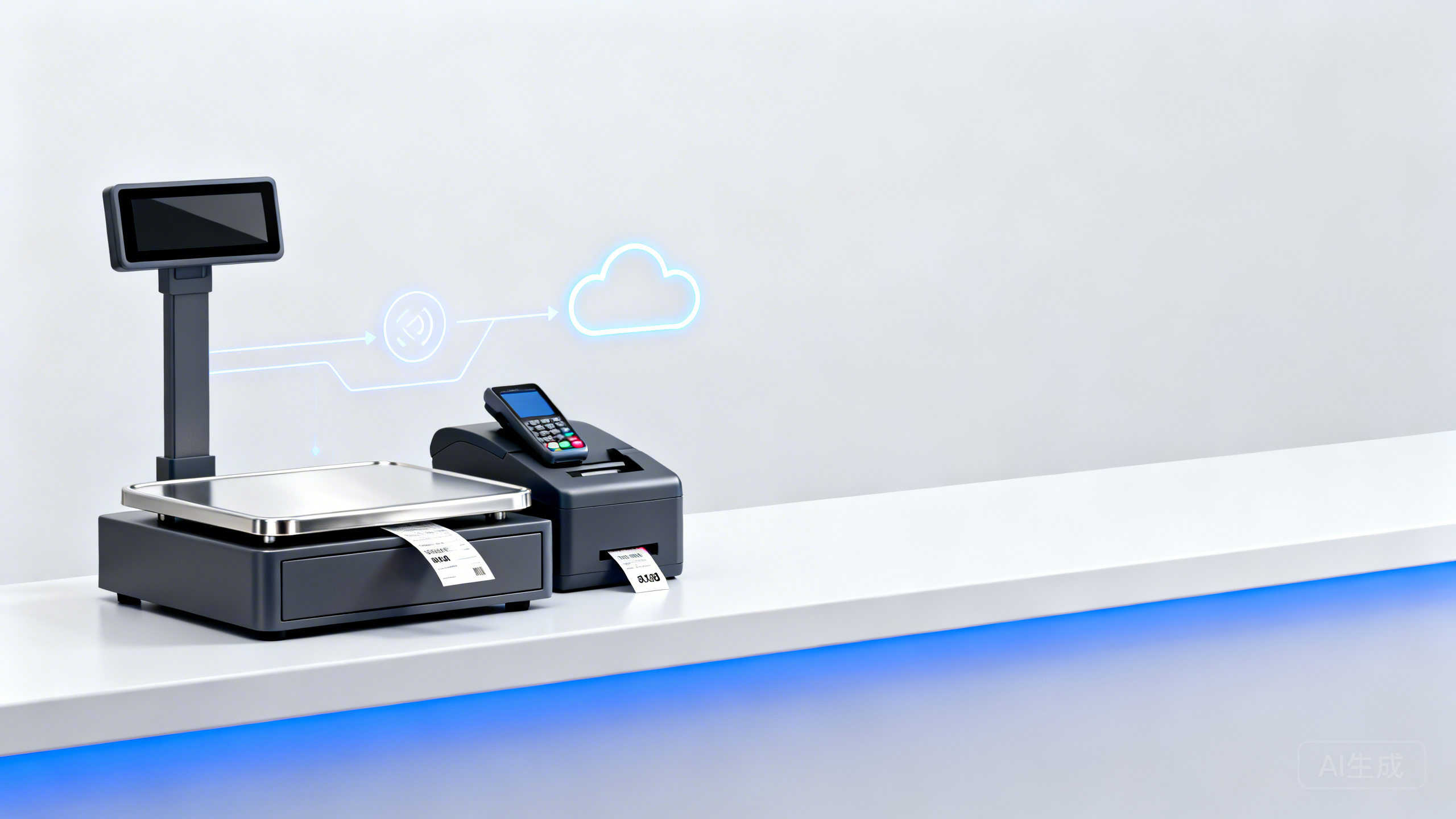 生鲜门店联网电子秤怎么接入收银？PLU商品库云同步、称重标签模板下发与价格批量更新实操教程