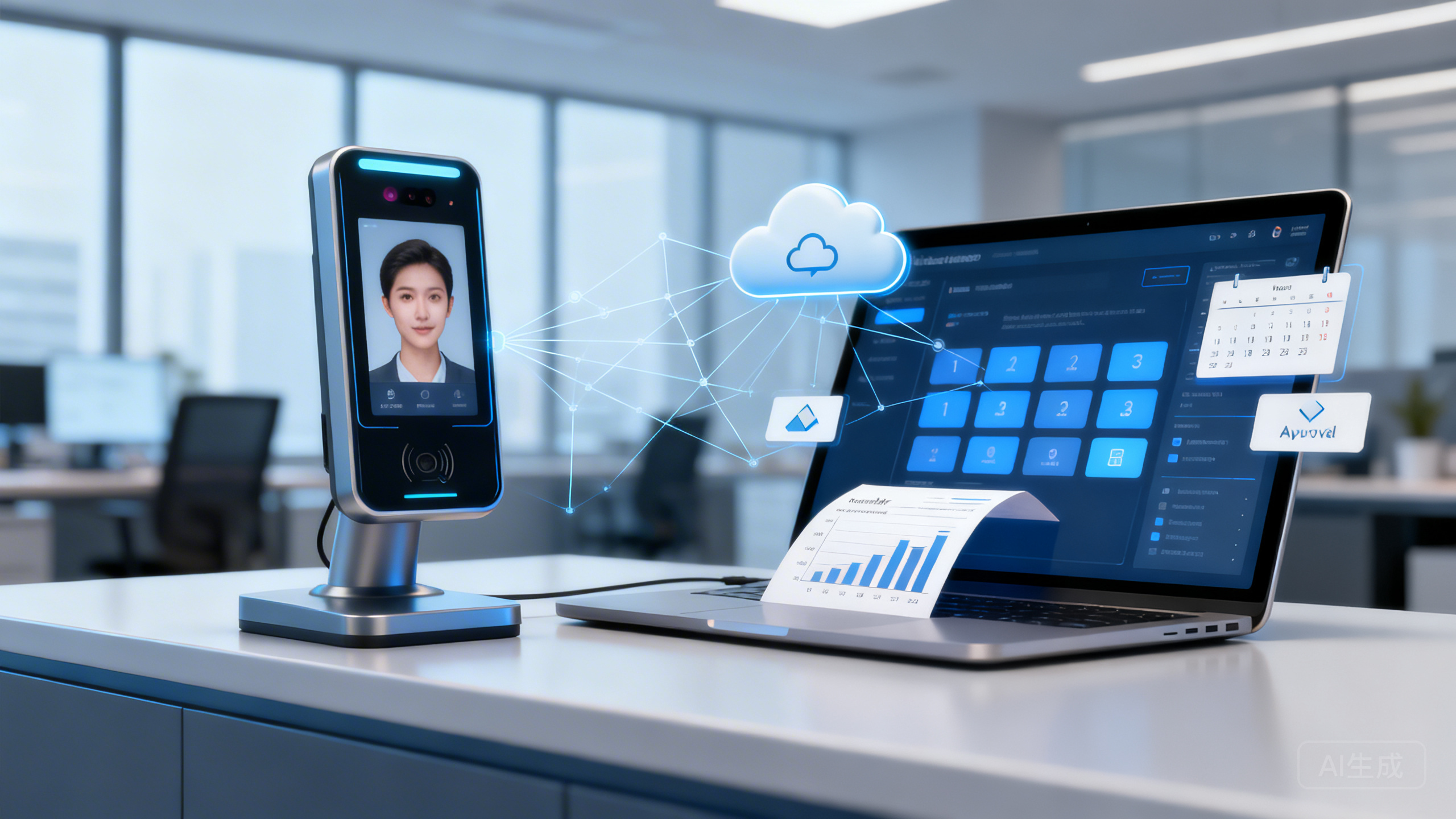 门店人脸考勤机怎么上云管理？汉王/钉钉智能考勤 设备绑定、班次与打卡规则、异常补卡审批联动及月度考勤报表导出指南