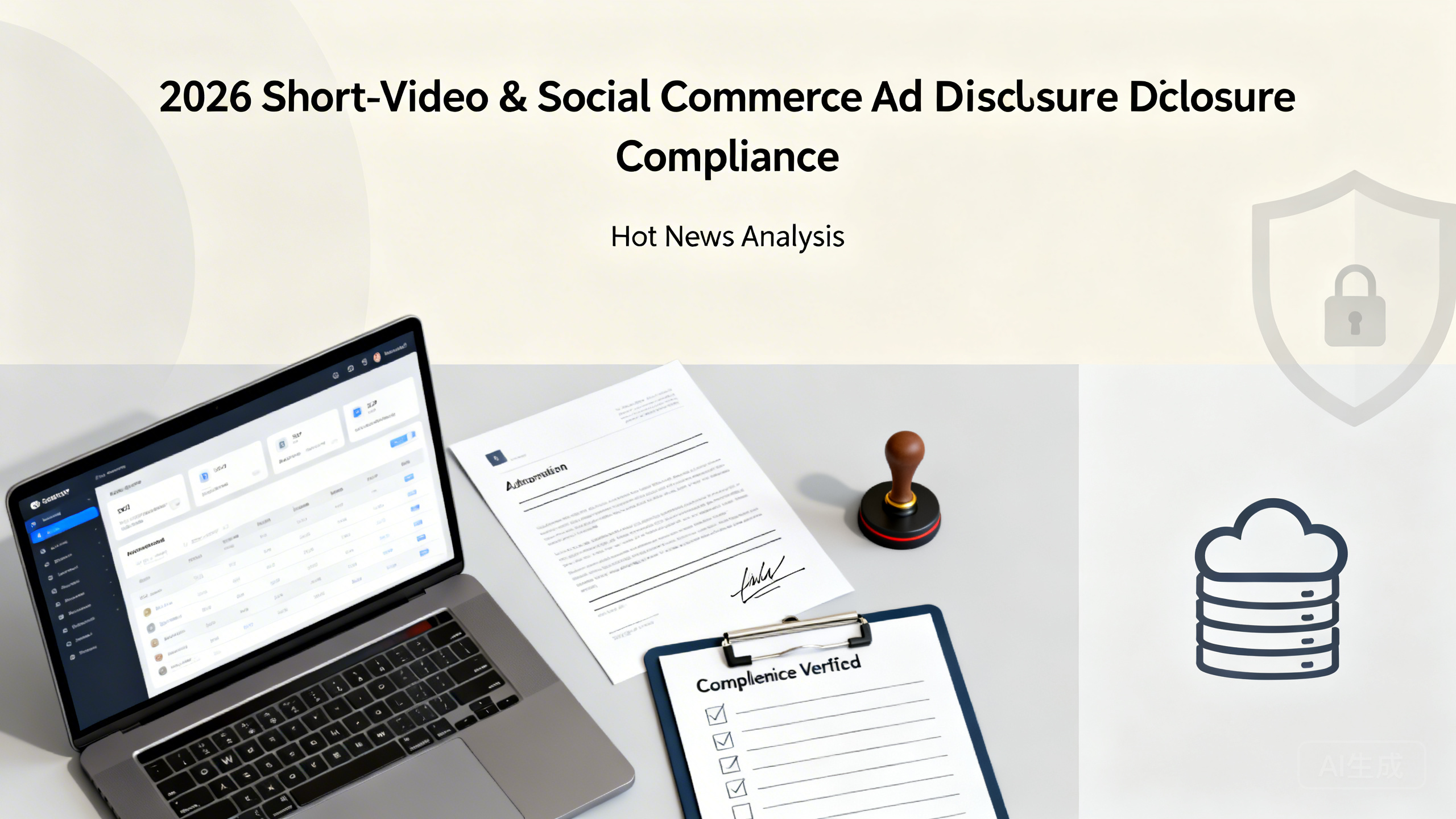2026年短视频与图文种草“商业合作/广告”提示要求上新：商家投放达人如何做合同授权、素材合规校验与留档备查避免流量受限与处罚？