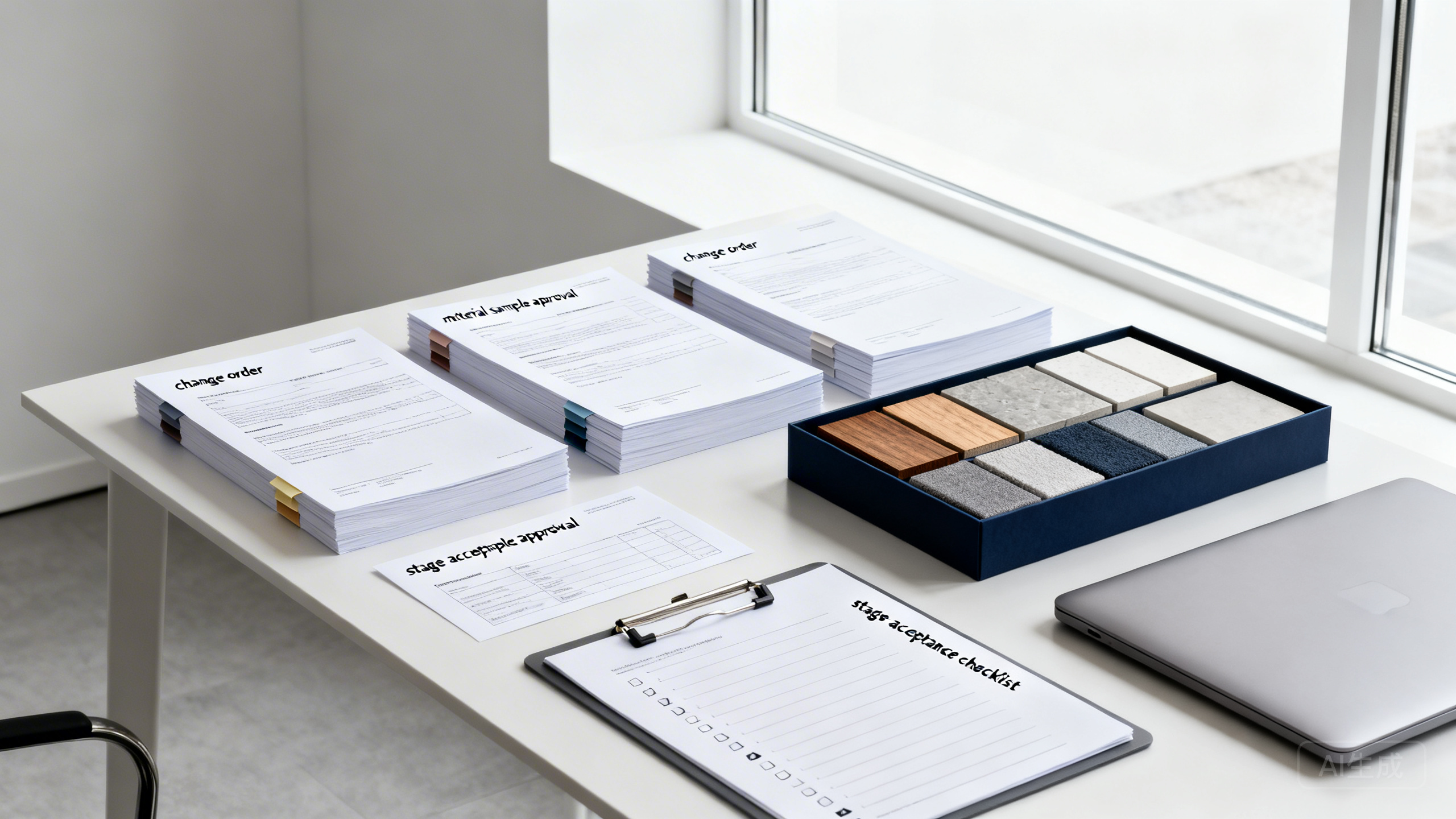 家装设计工作室实战复盘：用“变更签证单＋材料样品确认书＋阶段验收交付单”解决工期拖延、材料偷换与尾款拖欠