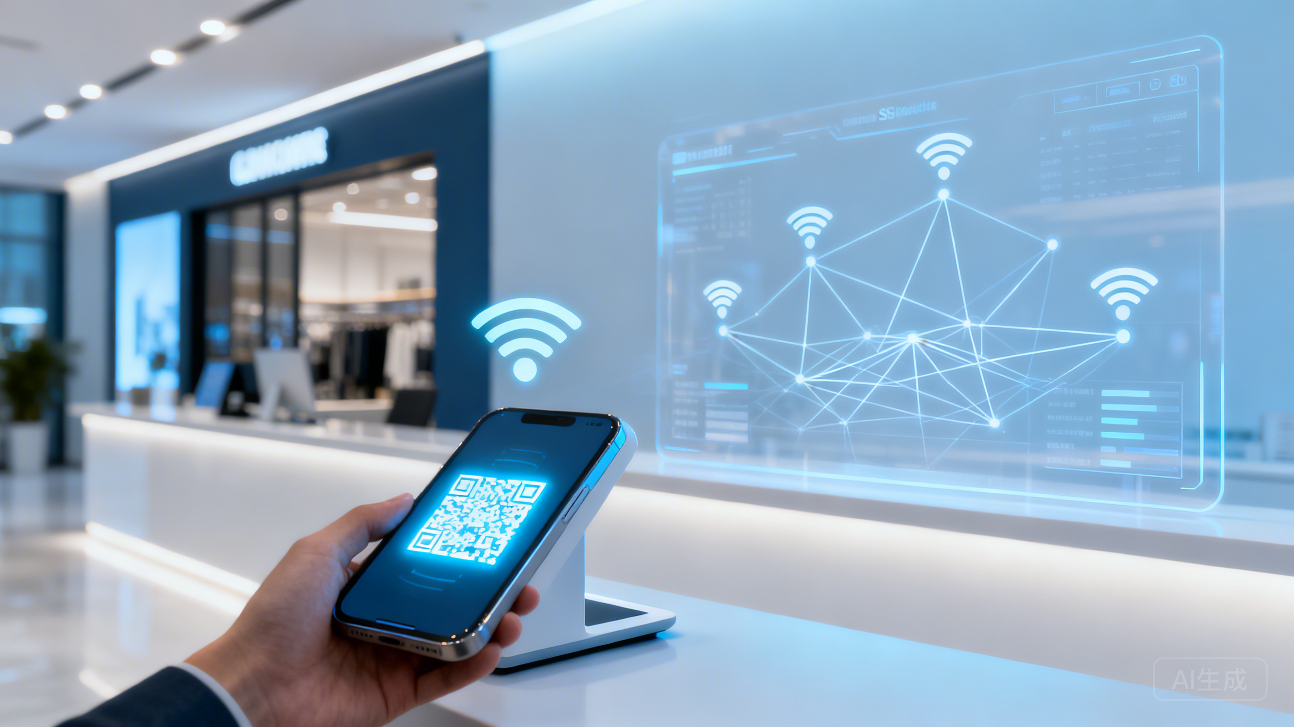 门店公共WiFi如何统一部署并实现扫码入网营销？锐捷/华为企业WiFi 认证页配置、分店SSID集中管理与上网行为报表导出教程