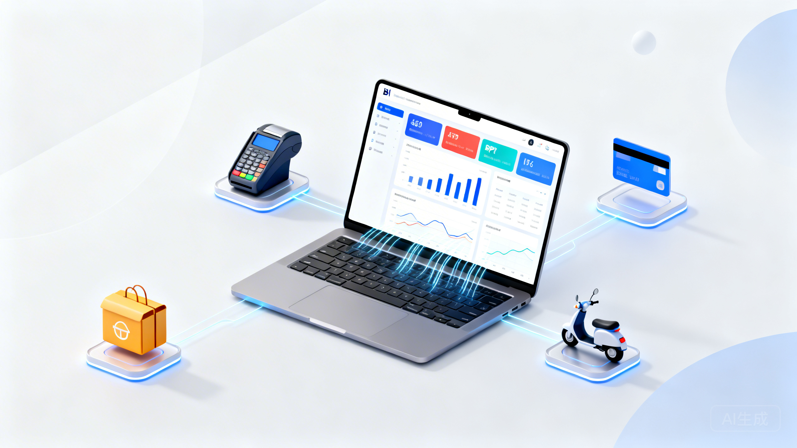 门店多渠道经营数据怎么自动汇总成BI报表？Power BI/Metabase 连接收银+外卖+会员数据、定时刷新与权限发布实操教程