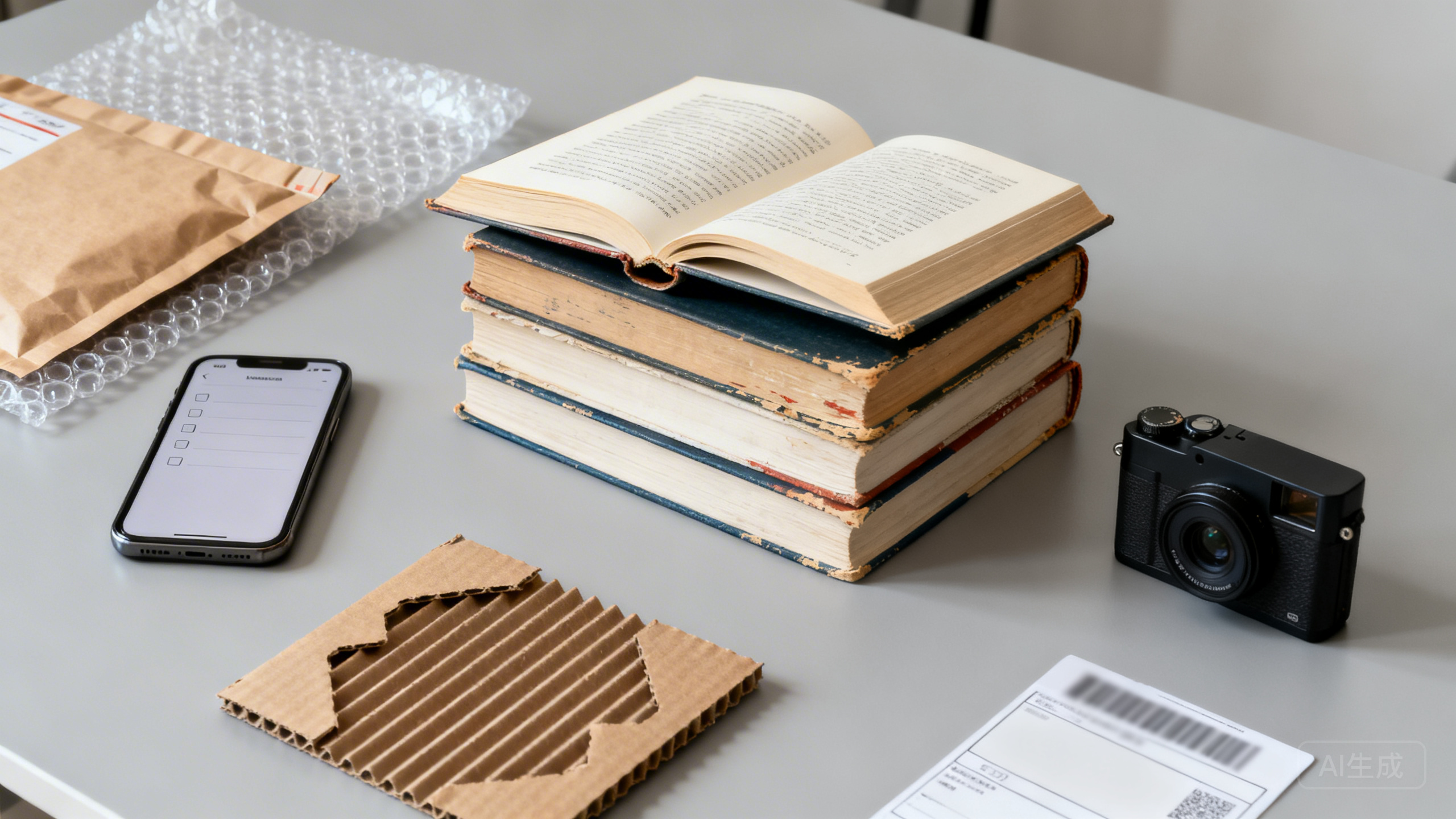 闲鱼二手图书店铺差评集中在“品相不符/缺页/运损”怎么办：品相分级描述模板＋发货装箱拍照清单＋签收验损时限规则