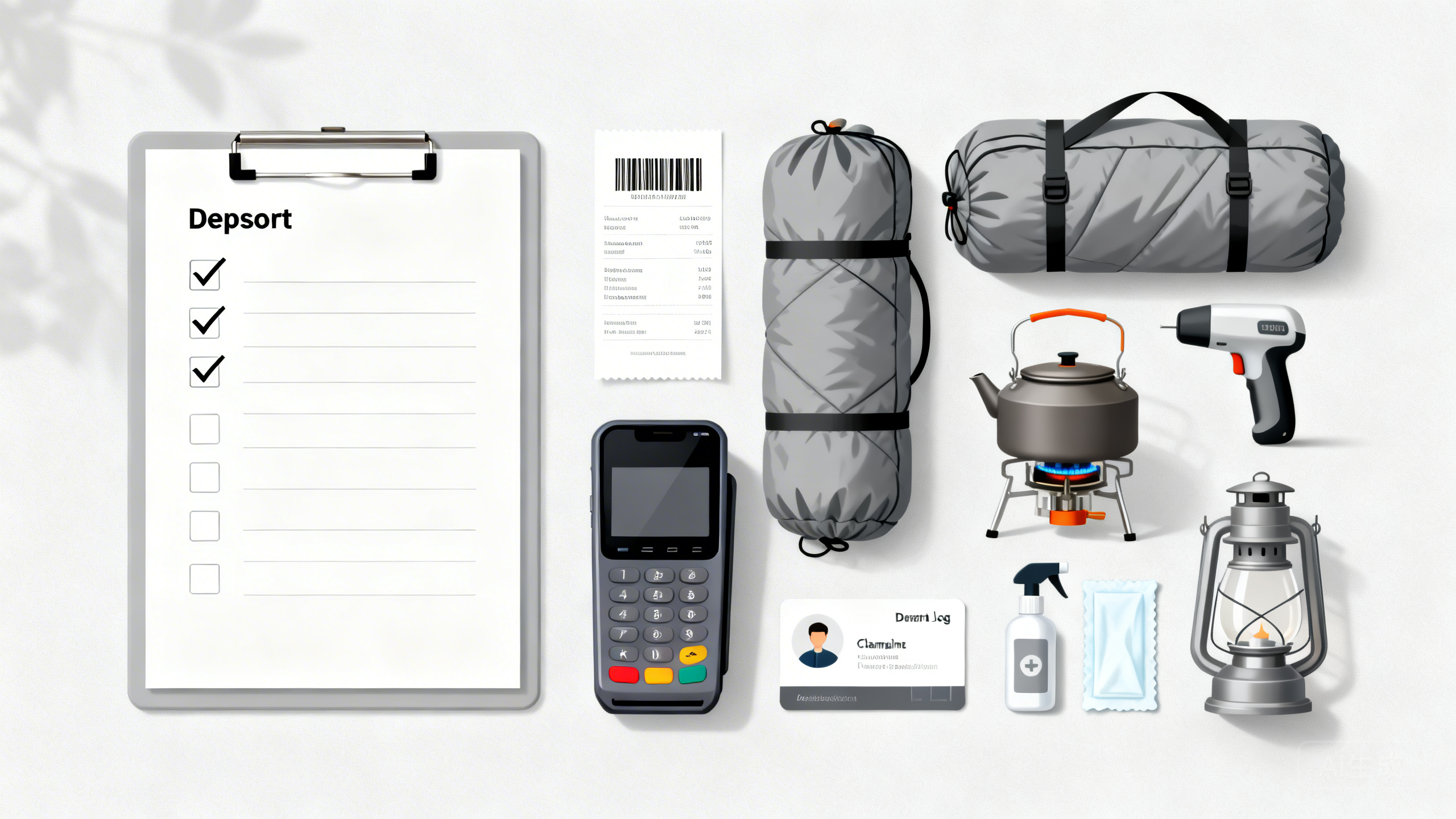 露营装备租赁店如何防“配件丢失、器材损坏、延迟归还”：出库点交清单＋押金扣费规则＋清洁消毒记录表
