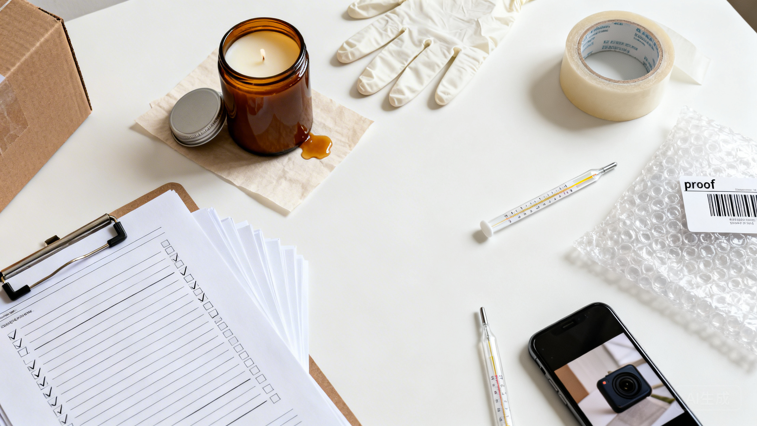 手工香薰蜡烛电商案例复盘：用“香型盲测记录表＋高温季温控打包SOP＋到货破损理赔留证清单”解决融化漏油、香味不符与退货扯皮