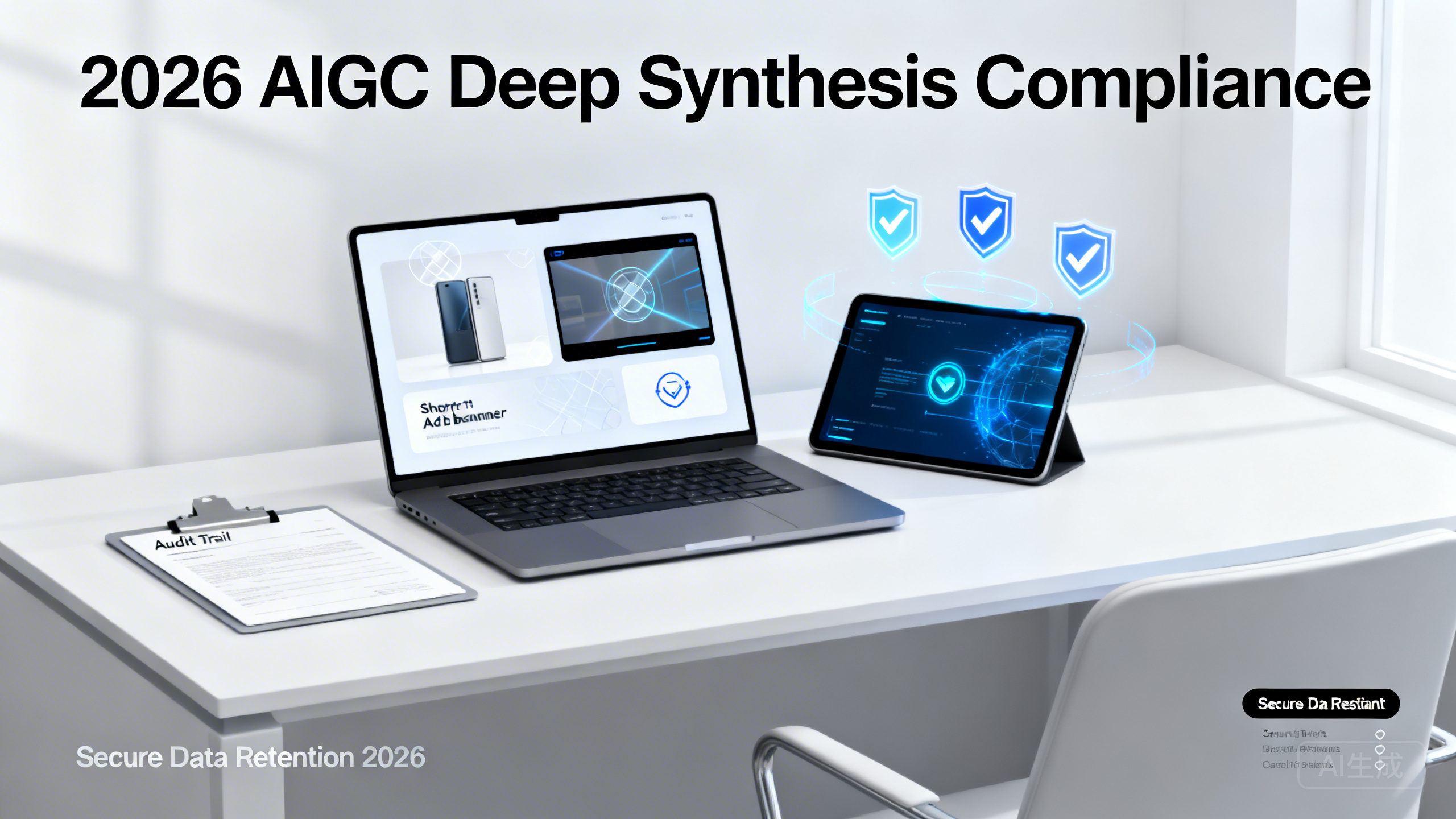 2026年AIGC深度合成标识新要求：商家用AI生成主图/短视频/广告素材如何加水印与声明、留存提示词记录并通过平台审核？