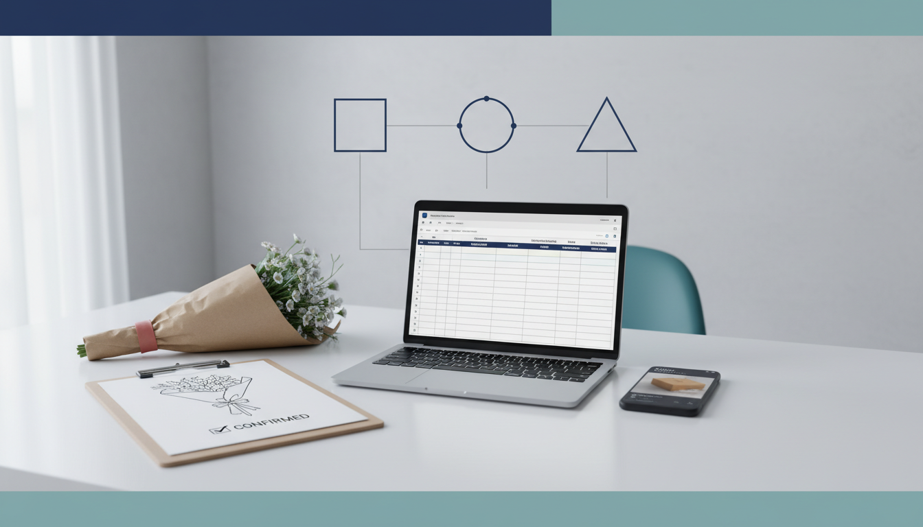 同城鲜花店差评与赔付怎么降（临时改款、花材不新鲜、配送迟到）：款式示意图确认函＋花材损耗台账＋送达照片时间戳三步留痕