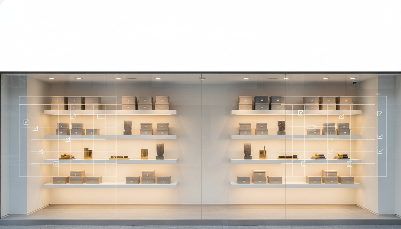 实体店橱窗与货架陈列如何提升转化率：黄金视线区布局、主题陈列清单与每周复位检查表模板