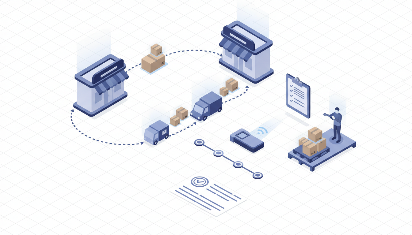 门店跨店调货怎么规范：调货申请单、在途扫码跟踪与到货验收对账流程