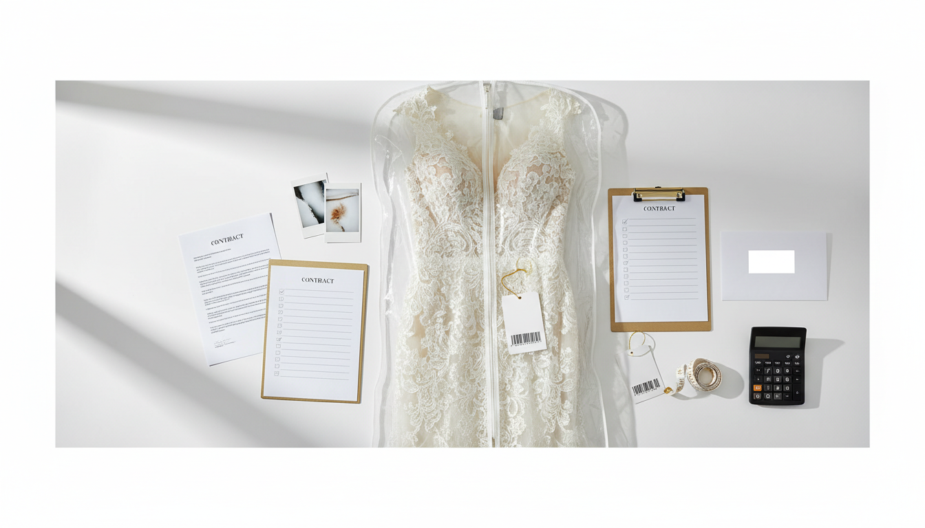 婚纱礼服租赁店踩坑实录：污渍破损索赔、尺码不合拒付、逾期归还——用“试穿尺码确认单＋出库瑕疵照片＋归还验收对照表＋清洗修复价目表”把押金结算讲清